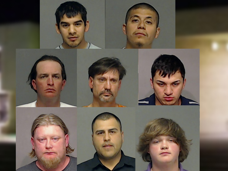 Alfredo Nieves Padilla, Jorge Alberto Perez, Joshua Allen Henderson, Shane Douglas Baker, Alexander Borrego, Richard Anthony Luna and Collin Paul Lawdermilk. (Photos/TGCJ)