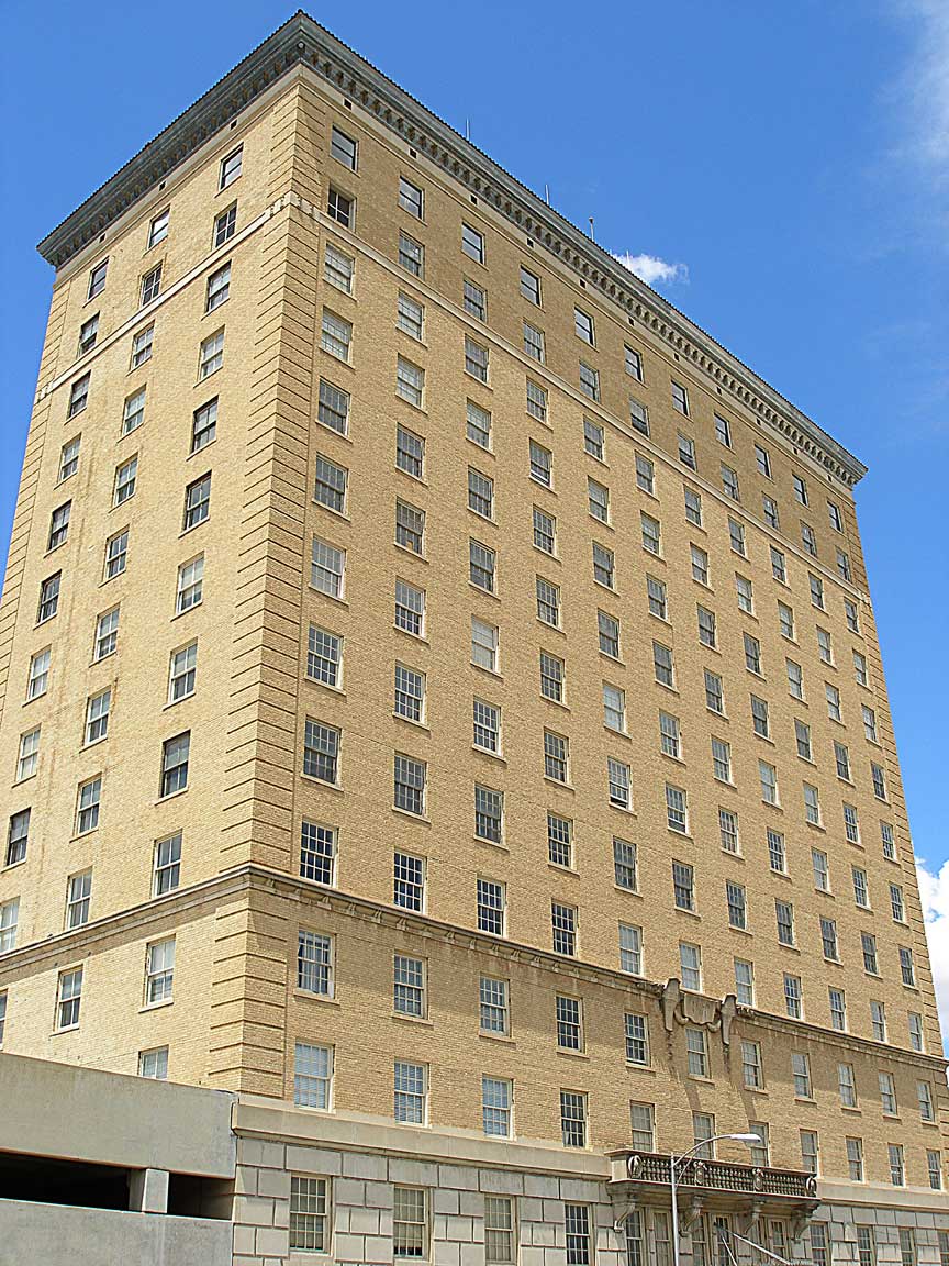 The Cactus Hotel, originally the San Angelo Hilton Hotel, was built in 1929 and still defines the signature skyline of San Angelo, Texas. It has lived through the booms and busts of San Angelo’s economy, and the booms and busts of the people operating it.