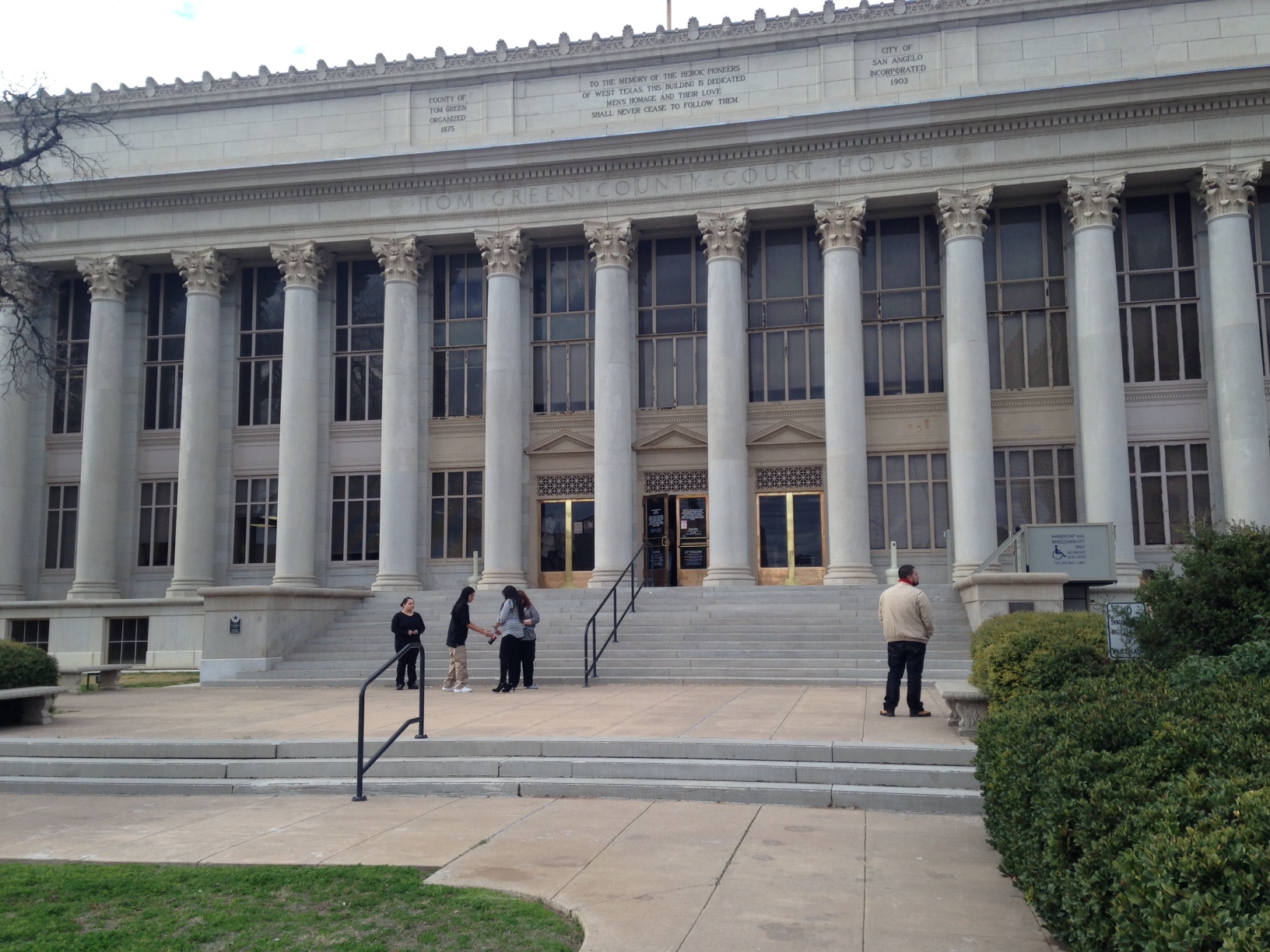Members of Alvaro Carrillo&amp;#039;s family wait for others to emerge from the courthouse after day one of Daniel Uvalle&amp;#039;s trial. (LIVE! Photo/Chelsea Reinhard)