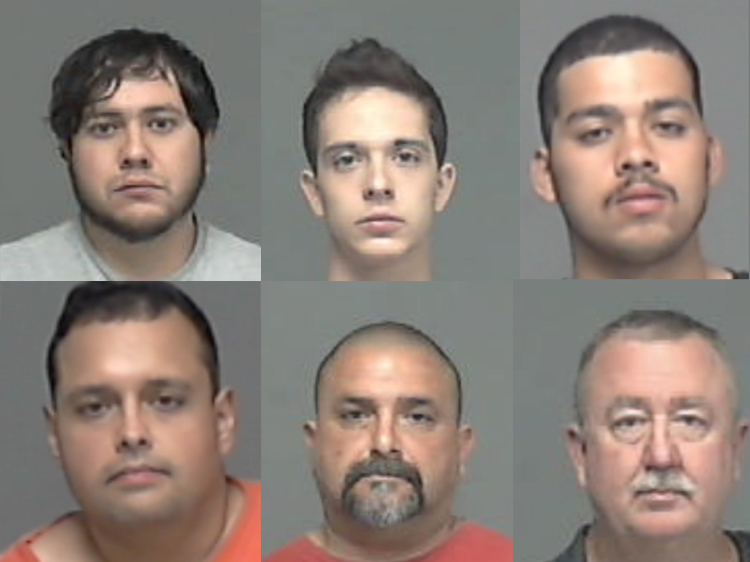 Six men were indicted in October for child crimes. (Photos/TGCJ)