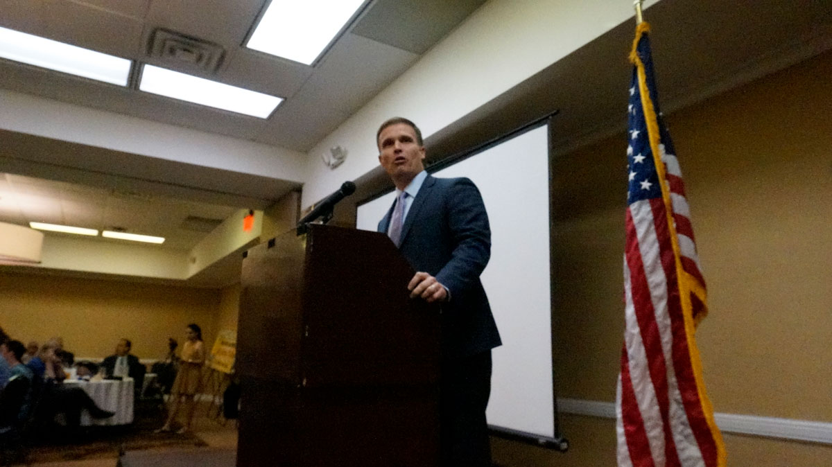 Dr. Carl Dethloff introduces the bond for the San Angelo ISD in 2018 that did not pass.