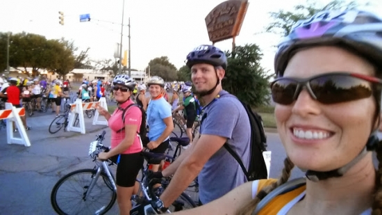 A group of four set out for cycling in San Angelo. (Photo/HEB Community Challenge)
