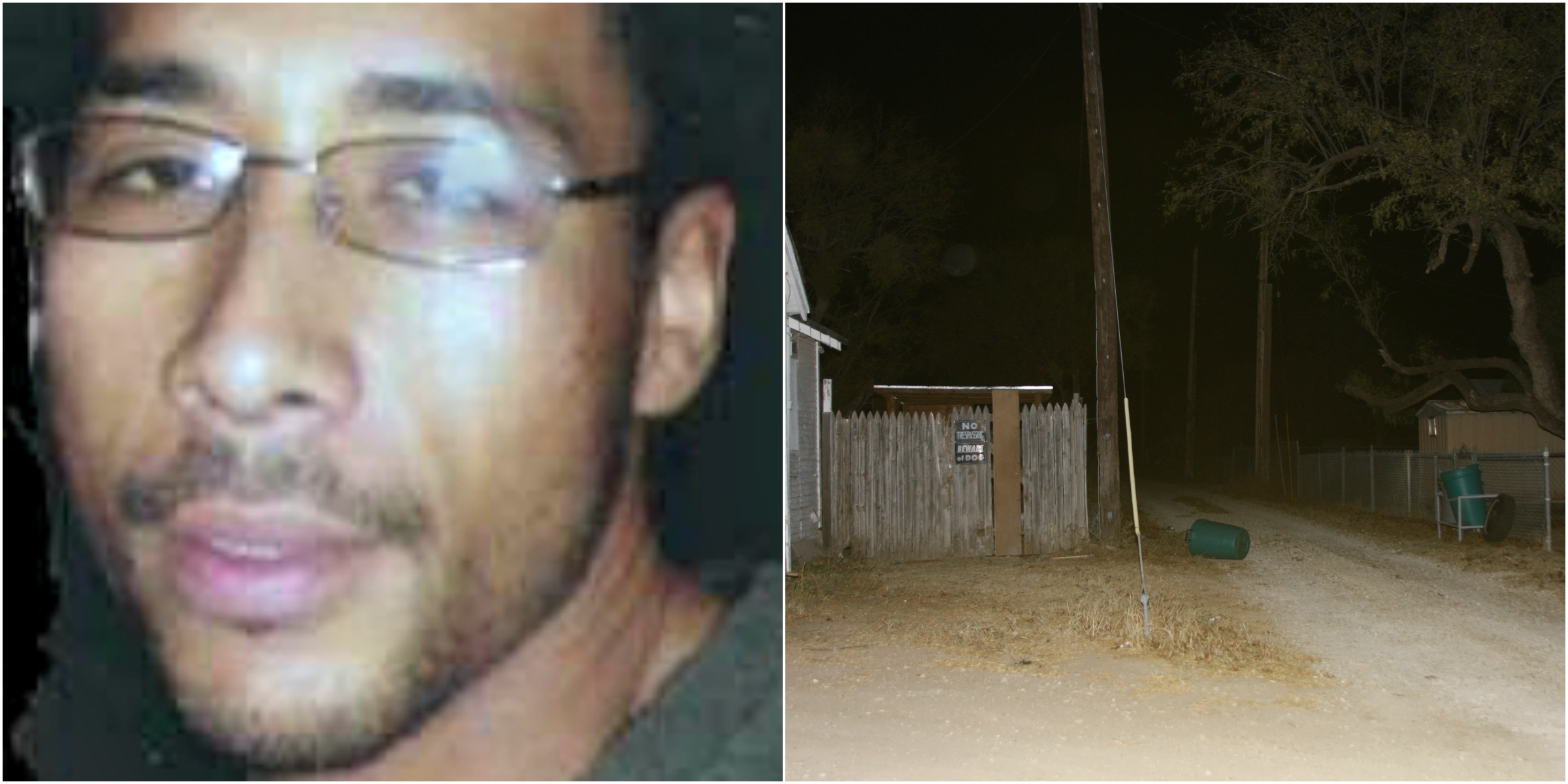Juan Florentino Ibarra, Jr. and the alley by his house. (Contributed Photo/SAPD)