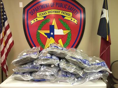 The TxDPS seized 112 pounds of marijuana. (Photo/DPS)