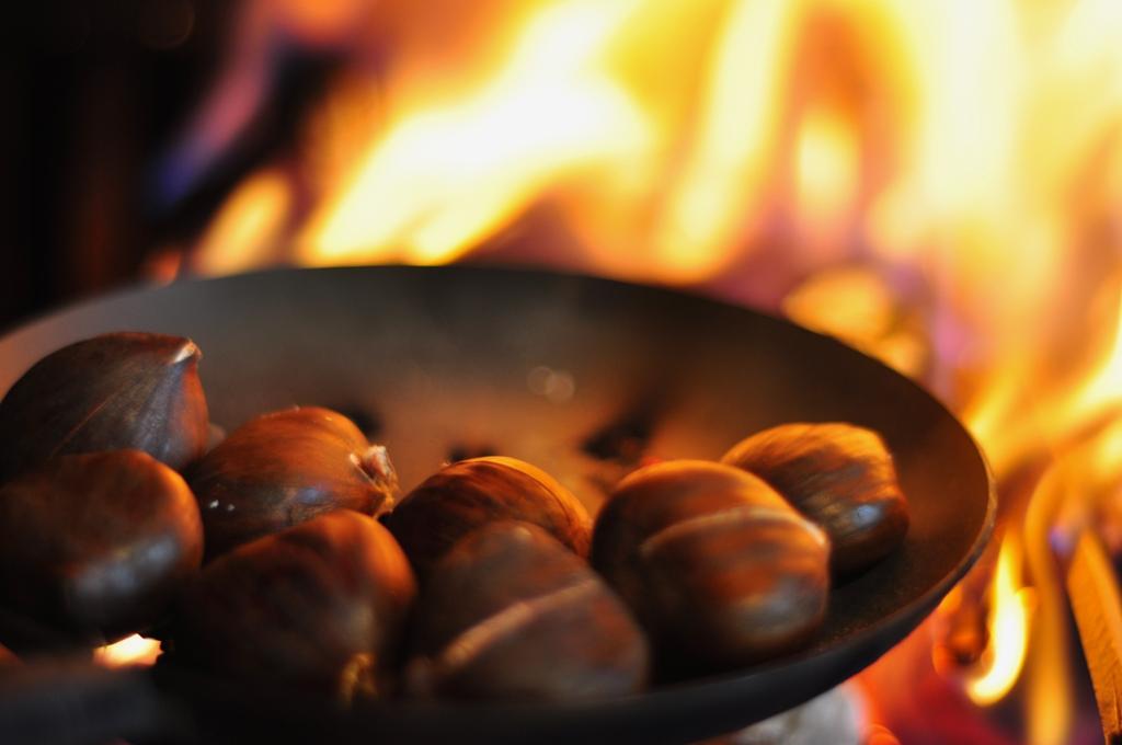 Chestnuts roast on an open fire. (Photo courtesy of ivyclad.com)
