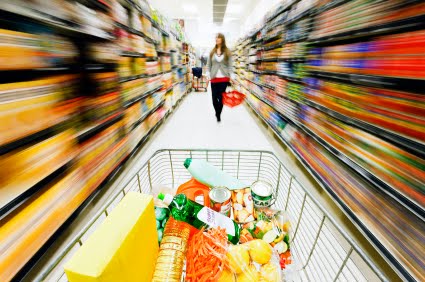 Grocery shopping is madness these days. (Photo courtesy of lovethatmax.com)