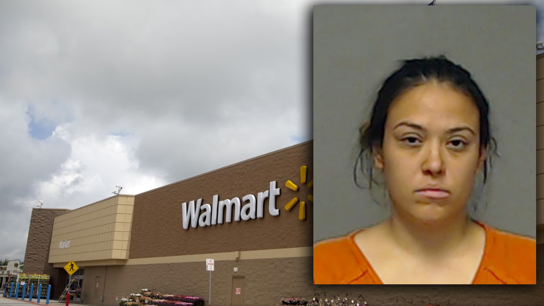 Amanda Olguin was arrested for shoplifting, resisting arrest and assaulting an officer (Photo provided by SAPD)
