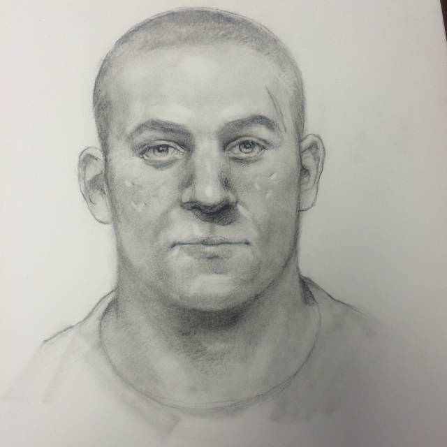 Sheriff&amp;#039;s investigators are seeking information on the man depicted in this sketch as a person of interest in the unsolved 2010 death investigation of Brian Plunkett. (Image/TGCSO)