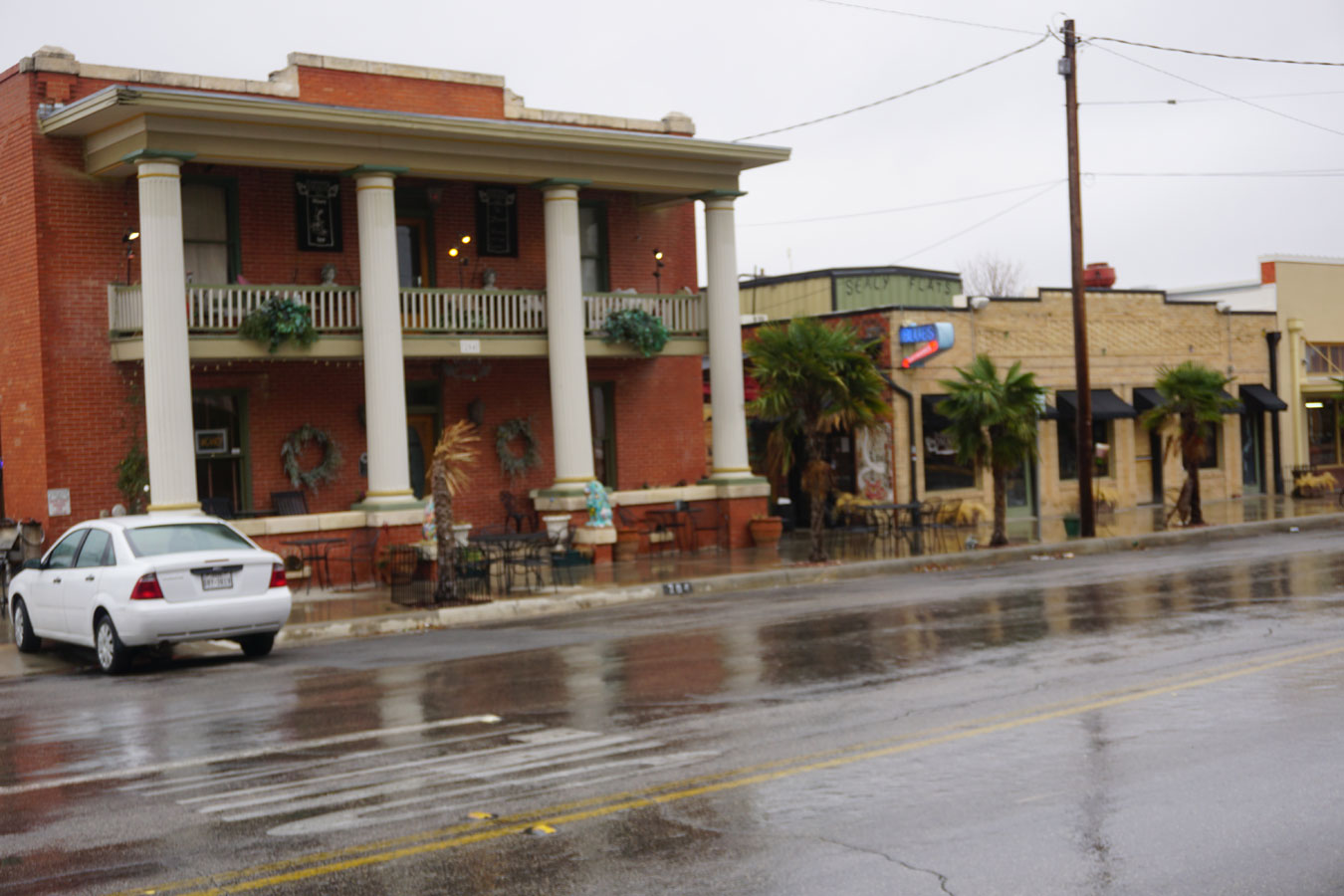 Sealy Flats is comprised of a bed and breakfast (left) and what founder Rod Bridgeman refers to as the café on the right. (LIVE! Photo/John Basquez)