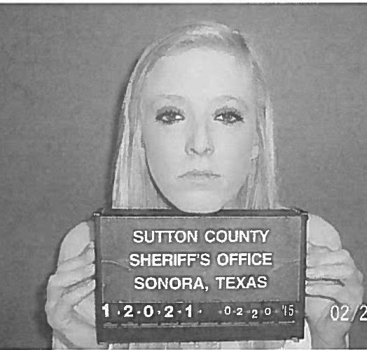 Morgan Paige Vyvlecka, 21, has been indicted on 6 counts of child sex crimes. (Photo/Sutton County Jail)