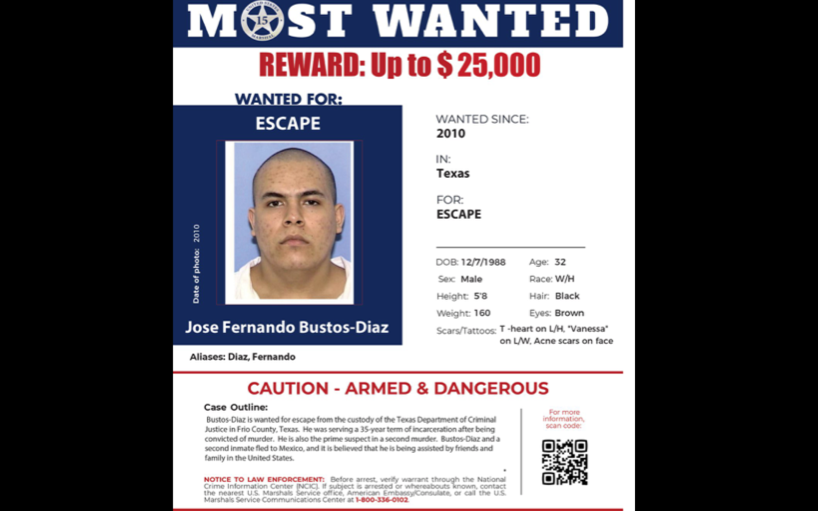 US Most Wanted Jose Diaz