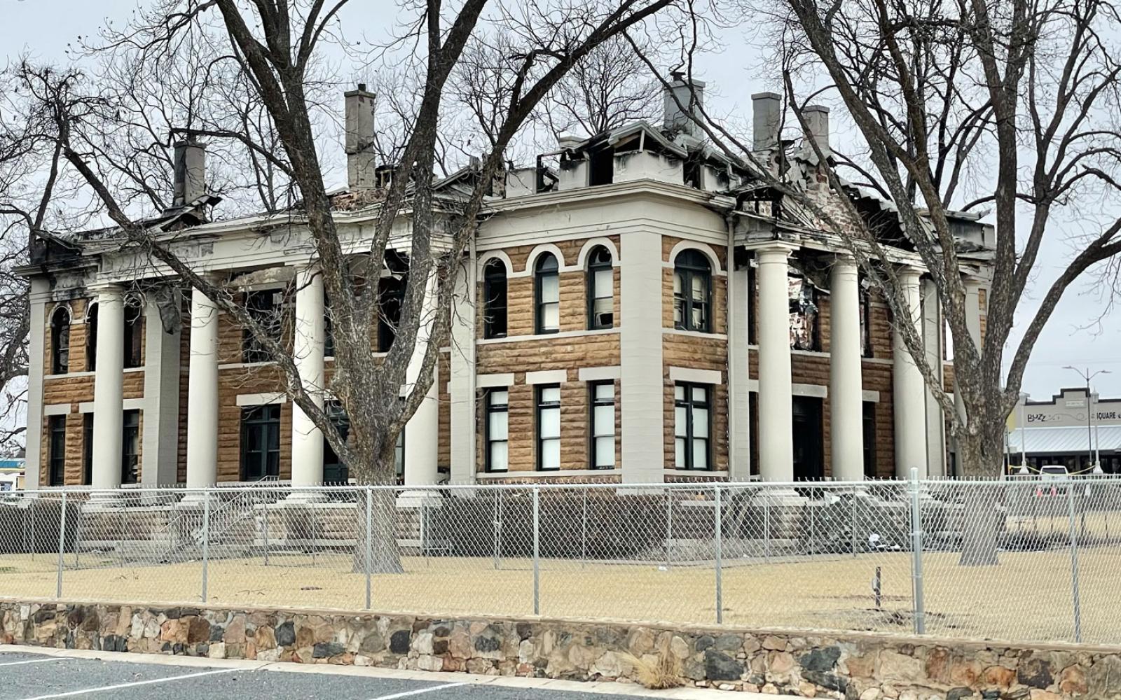 The Mason County Courthouse was burned down in January 2021 by a man angry about an upcoming child custody case, according to court docs.