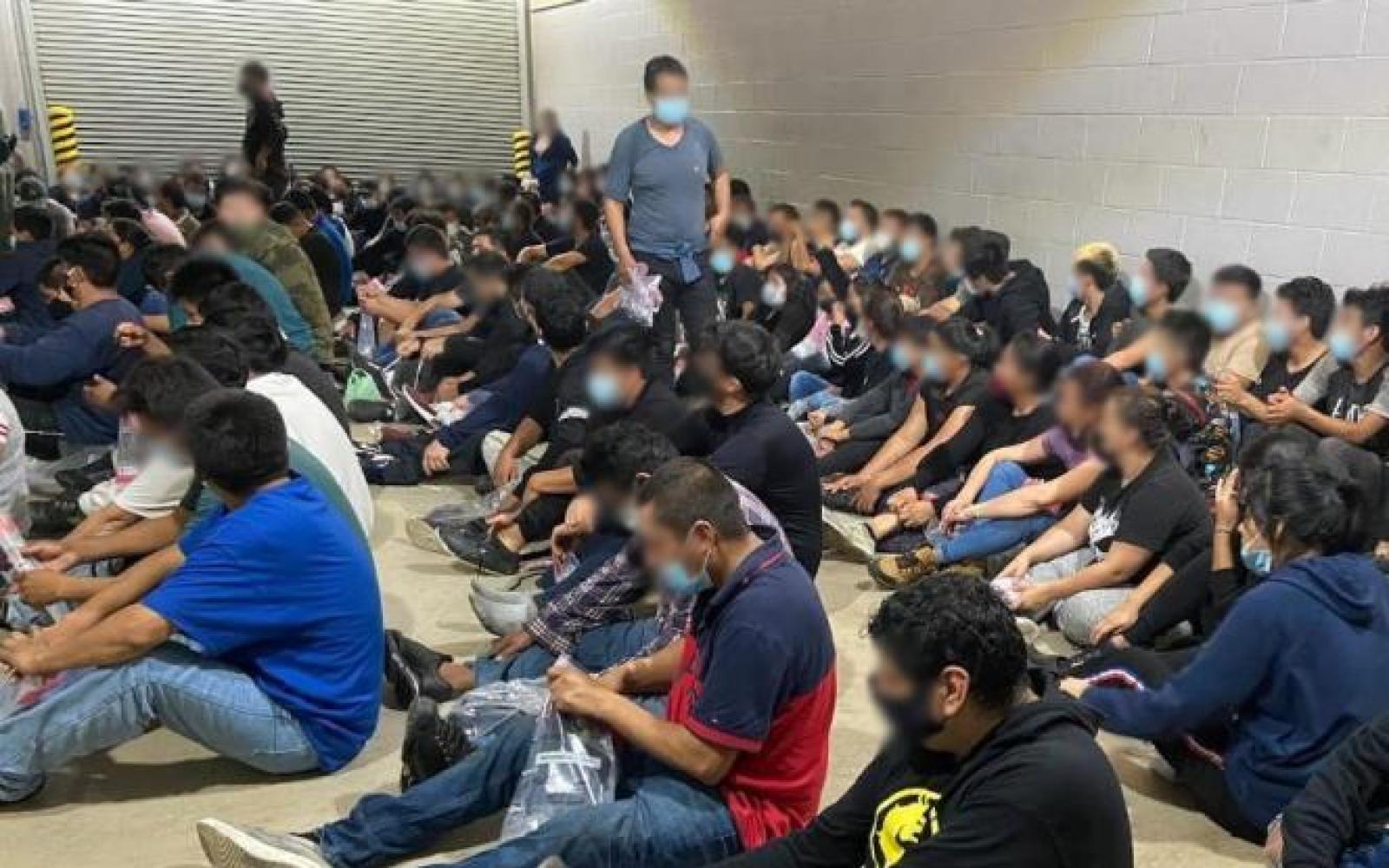 149 Illegal Aliens Packed in Trailer (Contributed/CBP)