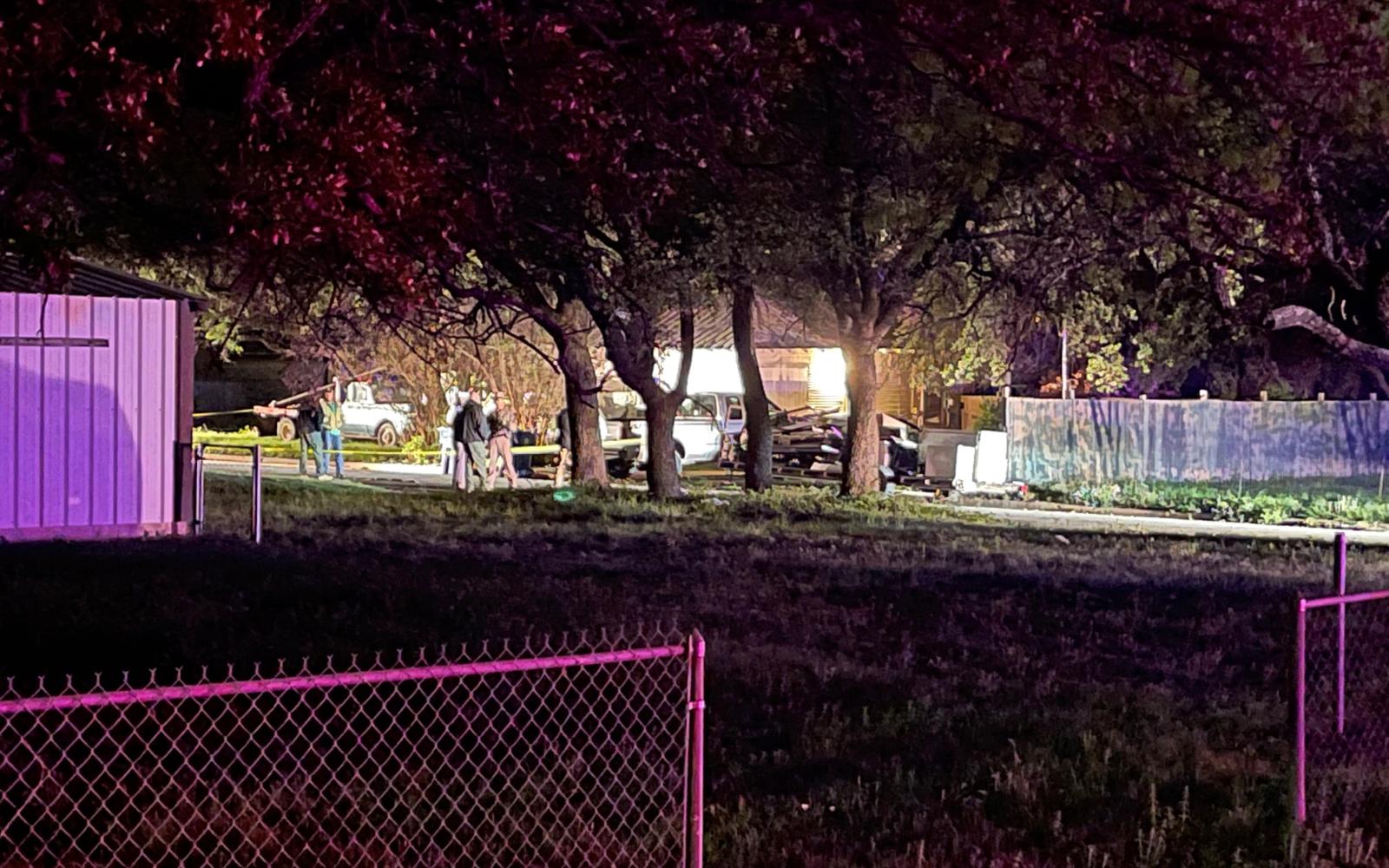 The residence in Eden, Texas where the two deputies were killed.