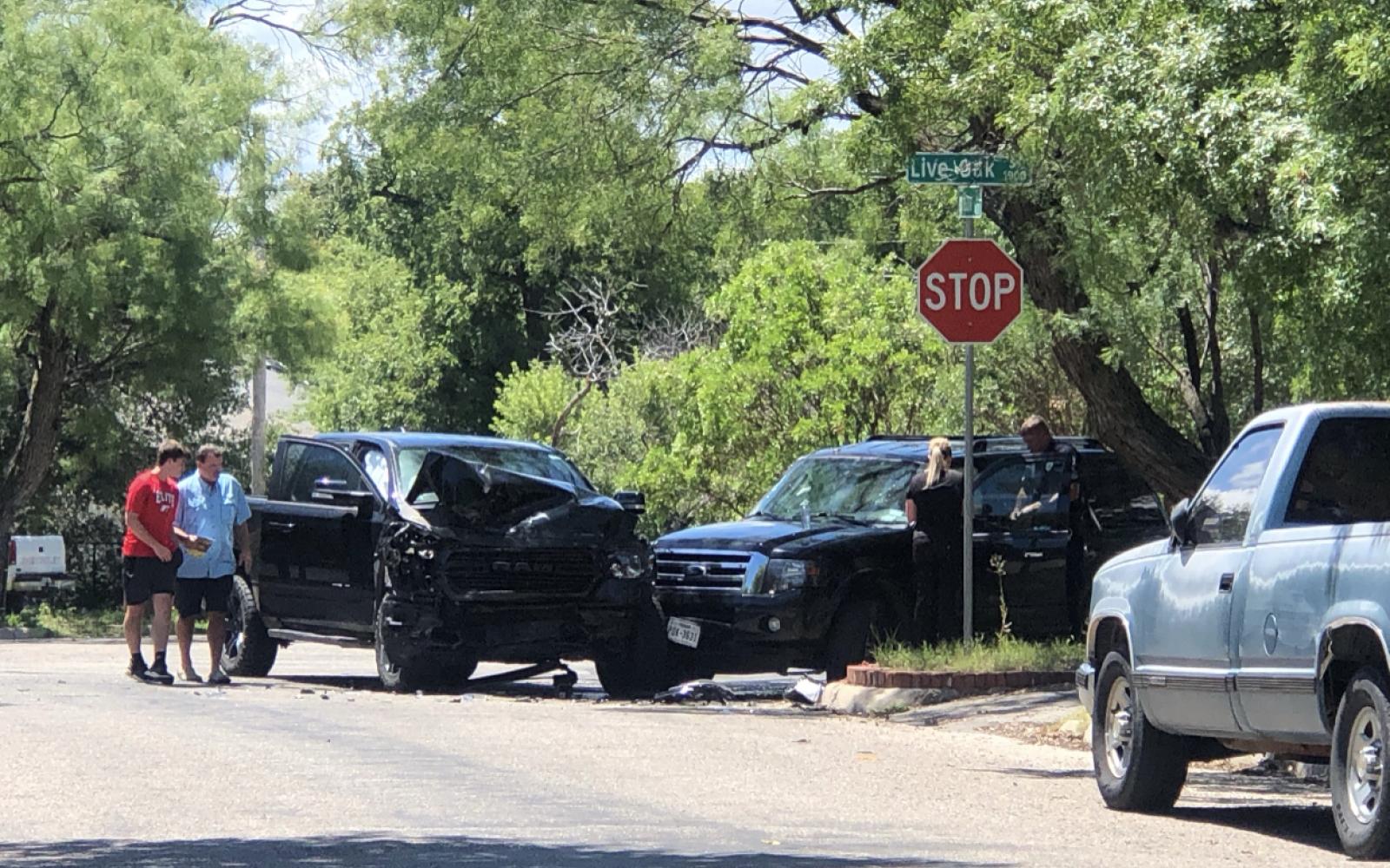 Crash at South Harrison and Live Oak