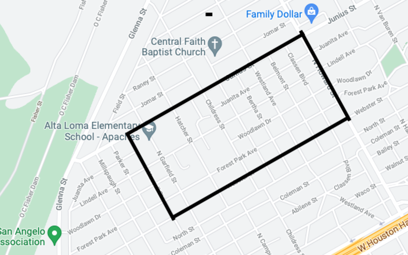 Area Proposed for Redistricting 2021 (Contributed/googlemaps)