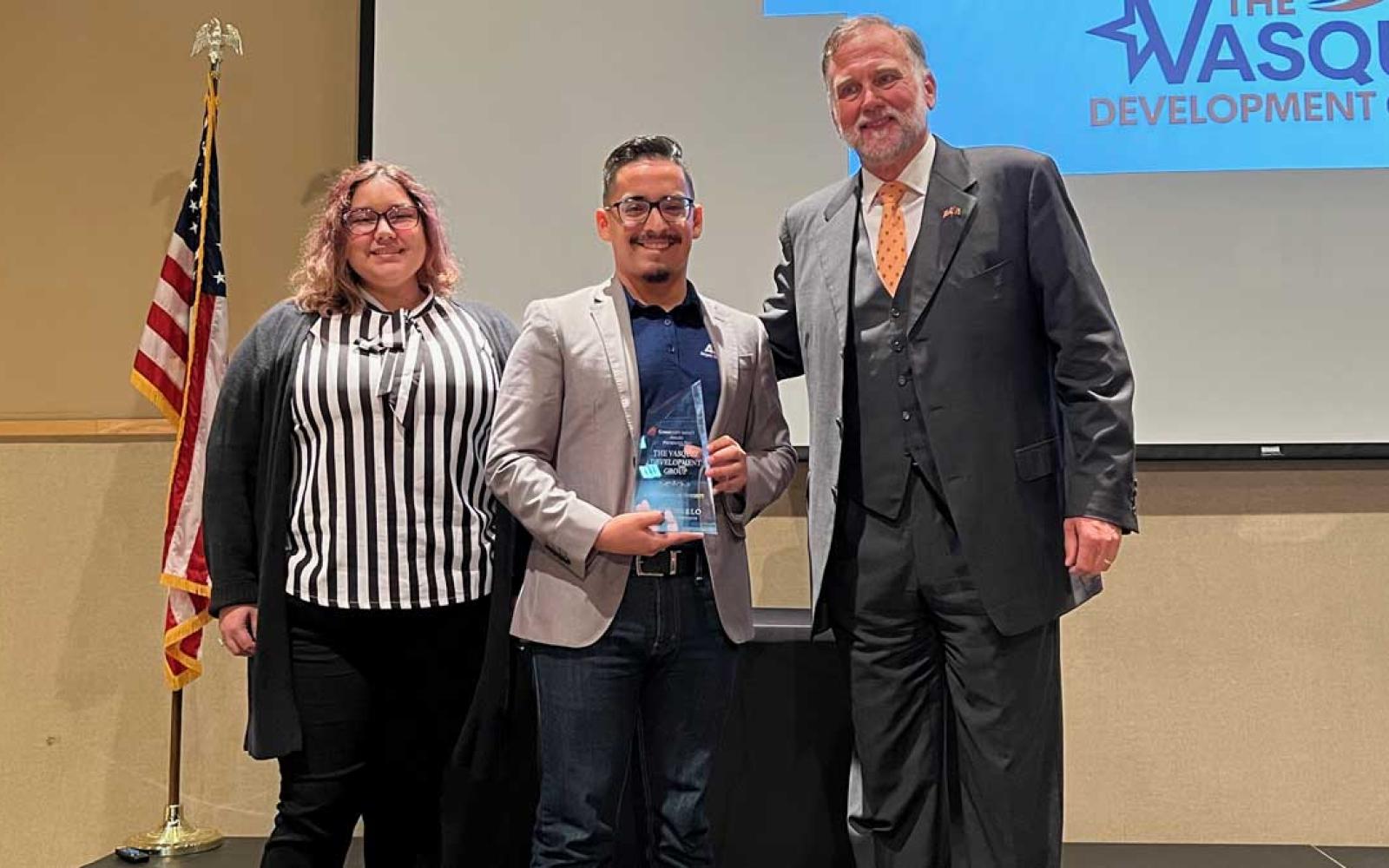 2021 Community Impact Award — The Vasquez Group (award accepted by Cody Vasquez)