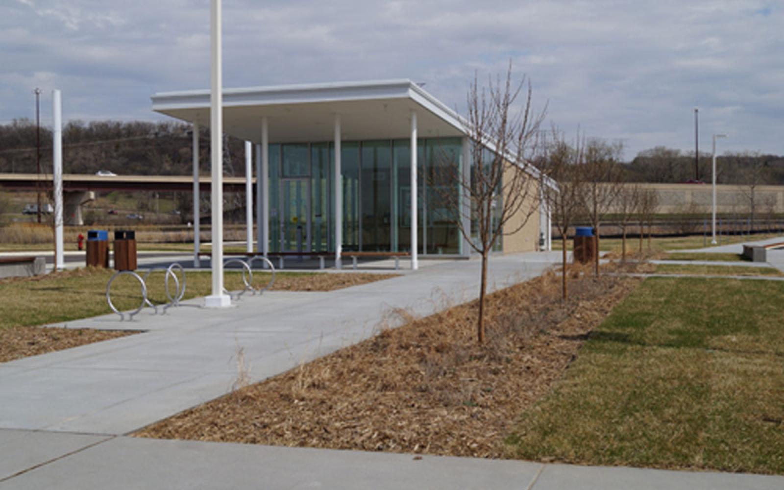  it’s not just any bus stop. This bus stop cost $6.45 million. It’s the fanciest, most expensive bus stop in Newport.