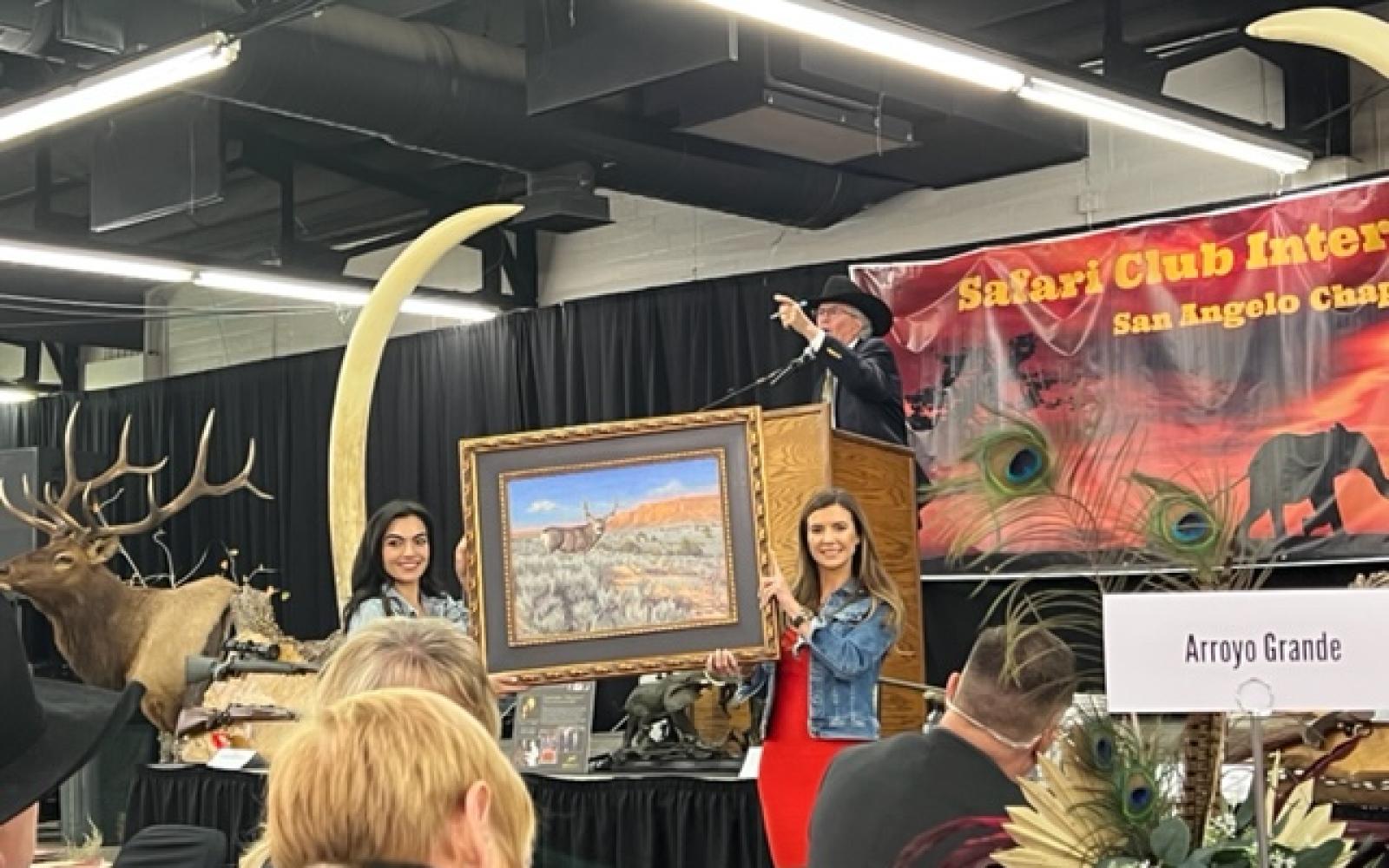 San Angelo SCI 2022 Auction Painting (LIVE! Photo/Yantis Green)