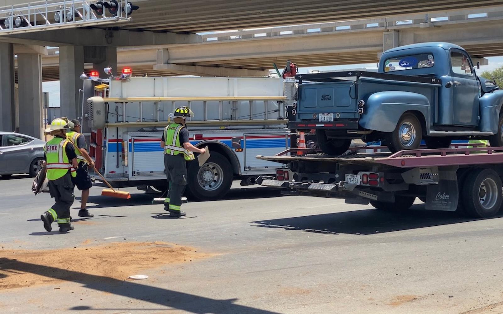 Crash Ends the Life of an Antique First Gen F-Series Ford Pickup