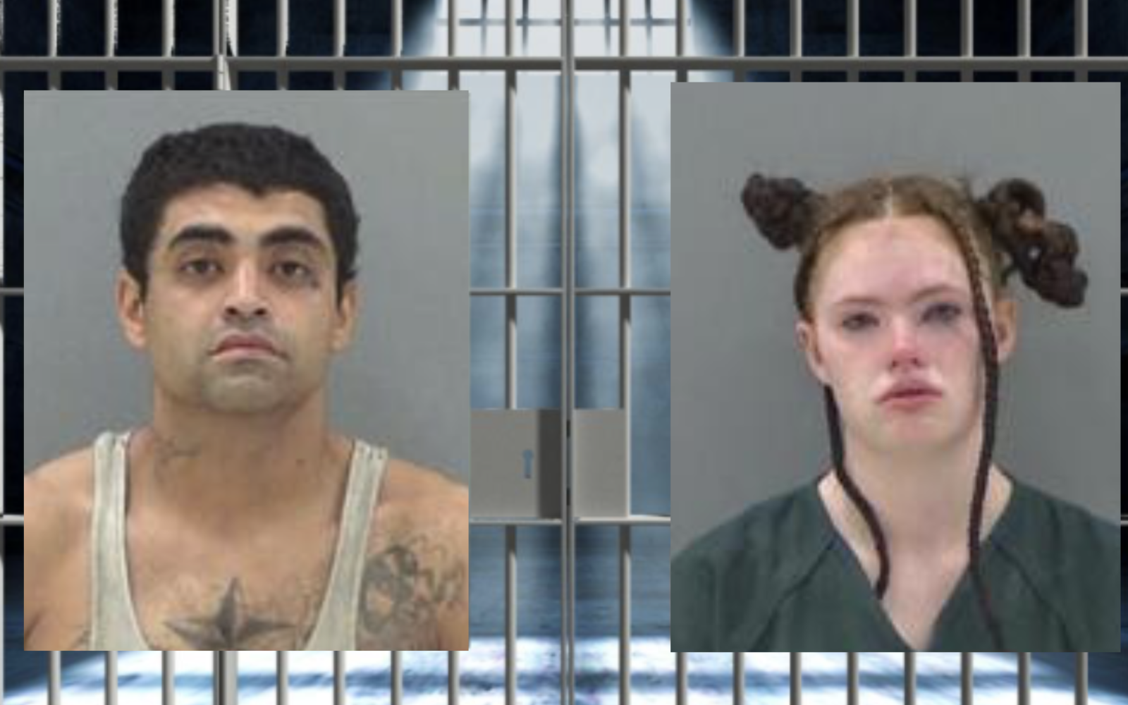 Raymond Flores-Ponce (L) Amber Gilchrest (R)