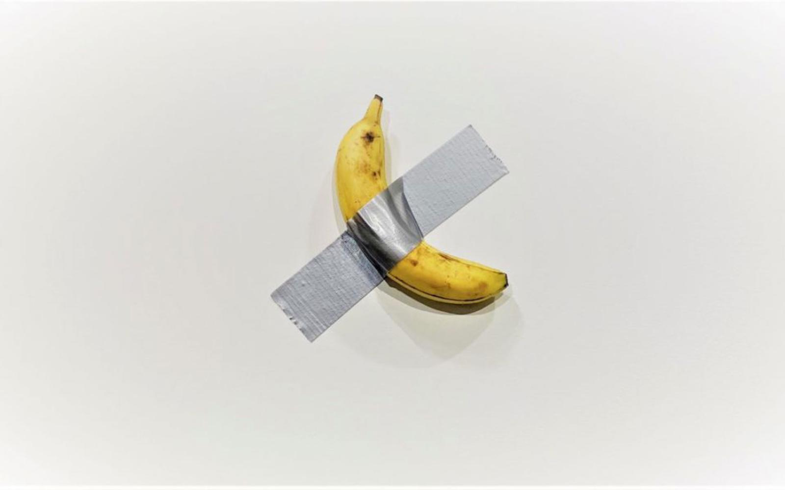 Maurizio Cattelan’s ‘Comedian’ artwork, which was a banana duct taped to a wall.