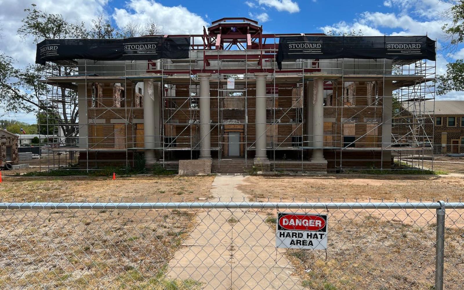 Restoration of the Mason County Courthouse as of August 21, 2022