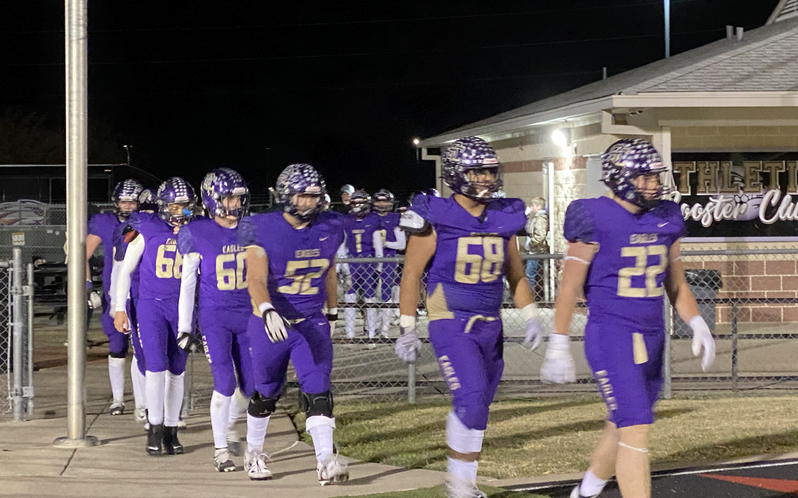 Sterling City Eagles after halftime