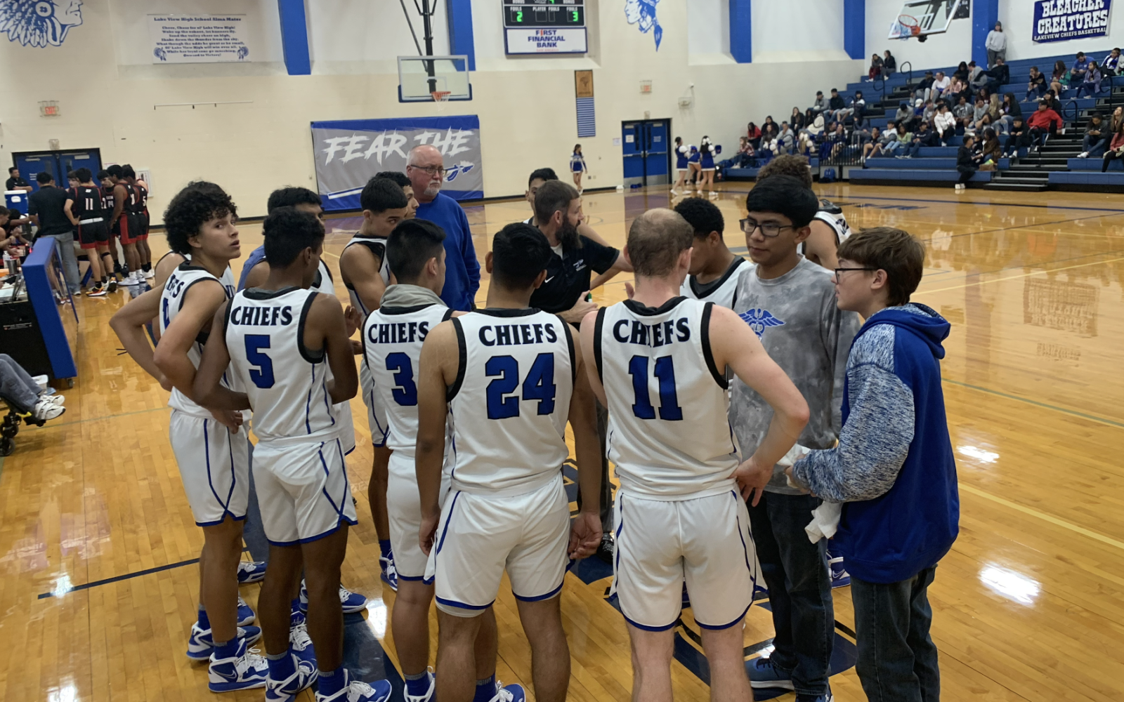 Lake View's Head Coach Courtney Bliskey Talks to the Team