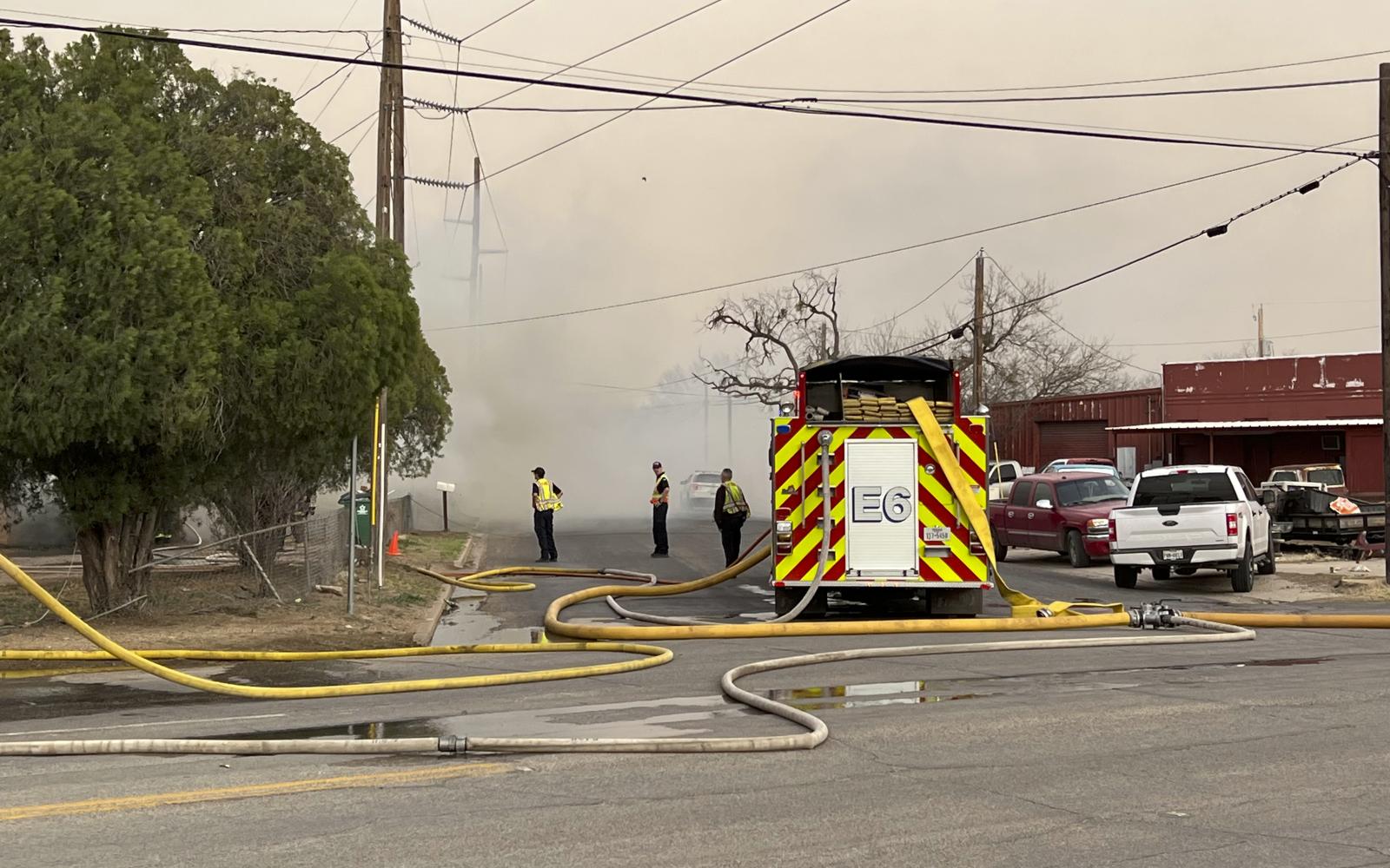 SAN ANGELO, TX — An old house at 37 N. Chadbourne Street was fully engulfed in flames Thursday afternoon as the high winds were passing through San Angelo on March 2, 2023.