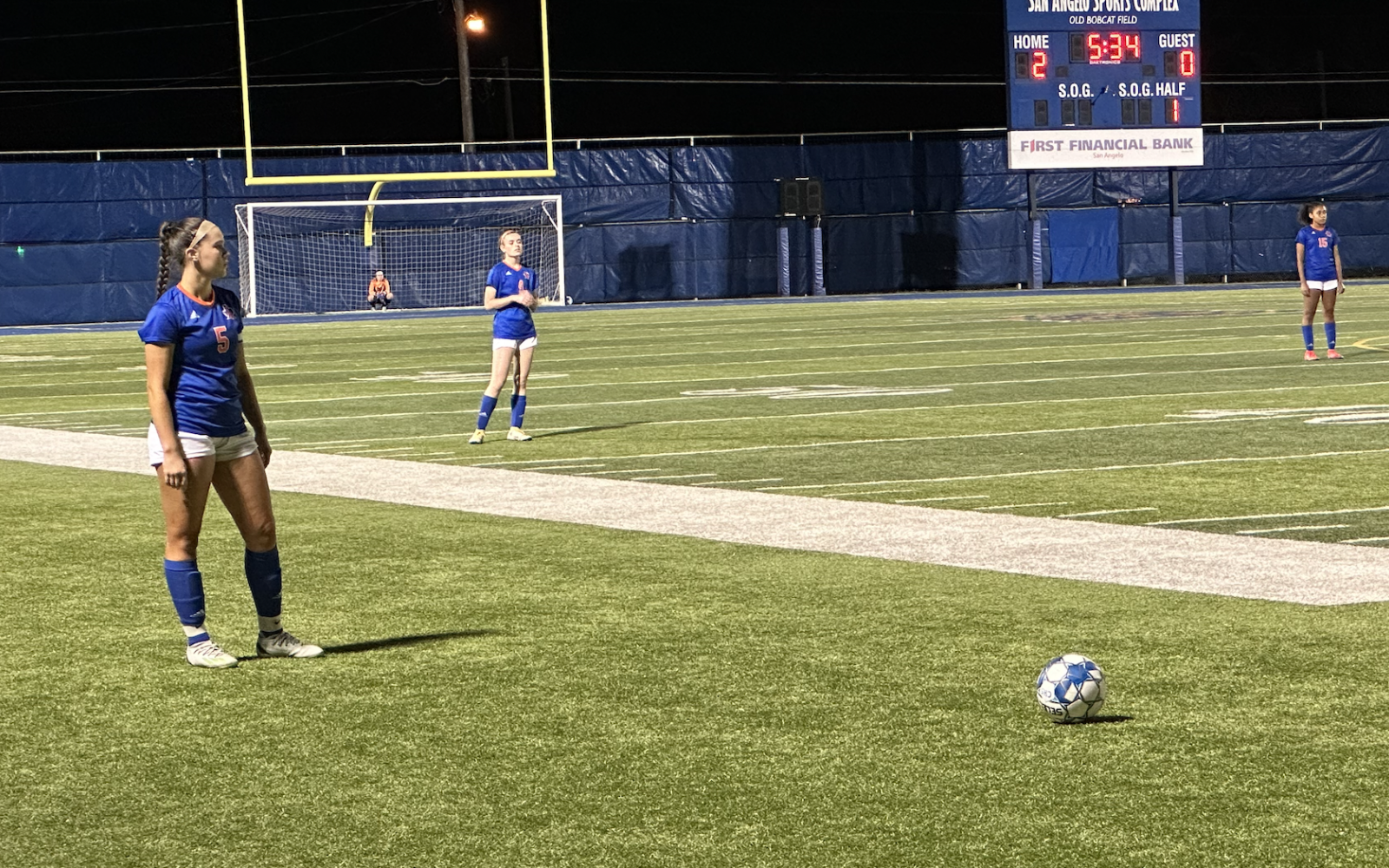 Lady Cats Other Captain; Lexi Templin Prepares for a Free Kick