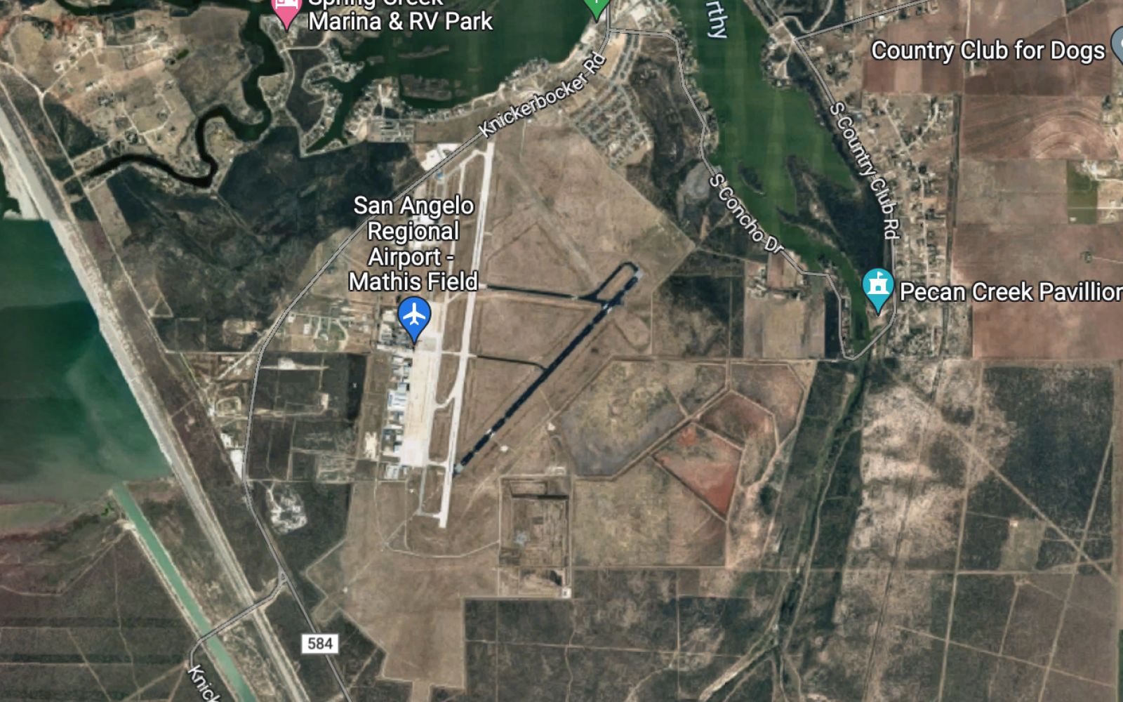 San Angelo Airport SJT 2023 (Courtesy/googlemaps)