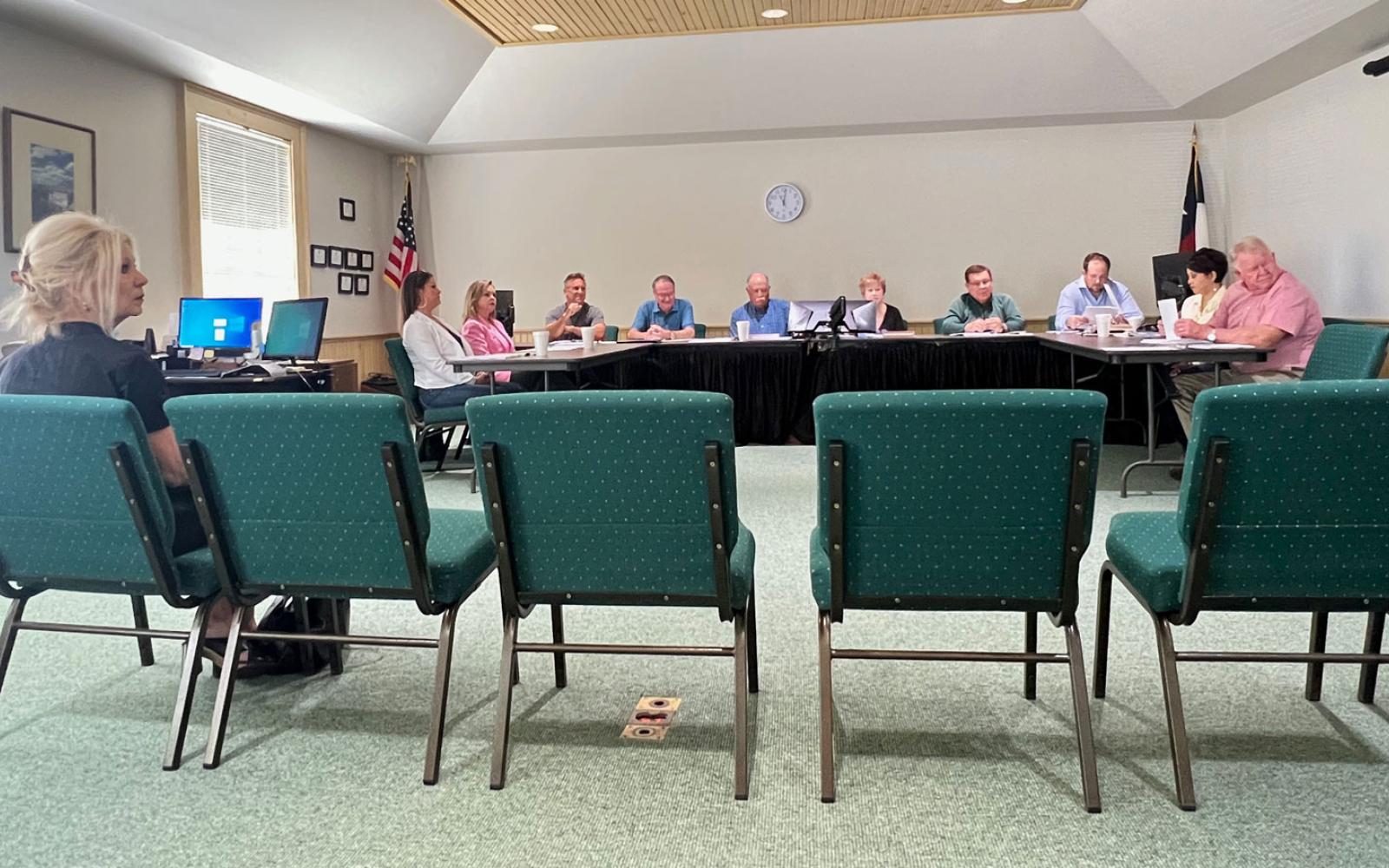 Mayor Brenda Gunter didn't hide when citizens called her out about her home's lot decreased appraisal value. She was the first one to attend the Thursday protest at the appraisal district.