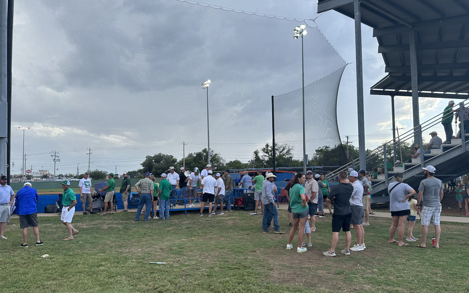 Wall Waits for the Lightning Delay to Pass