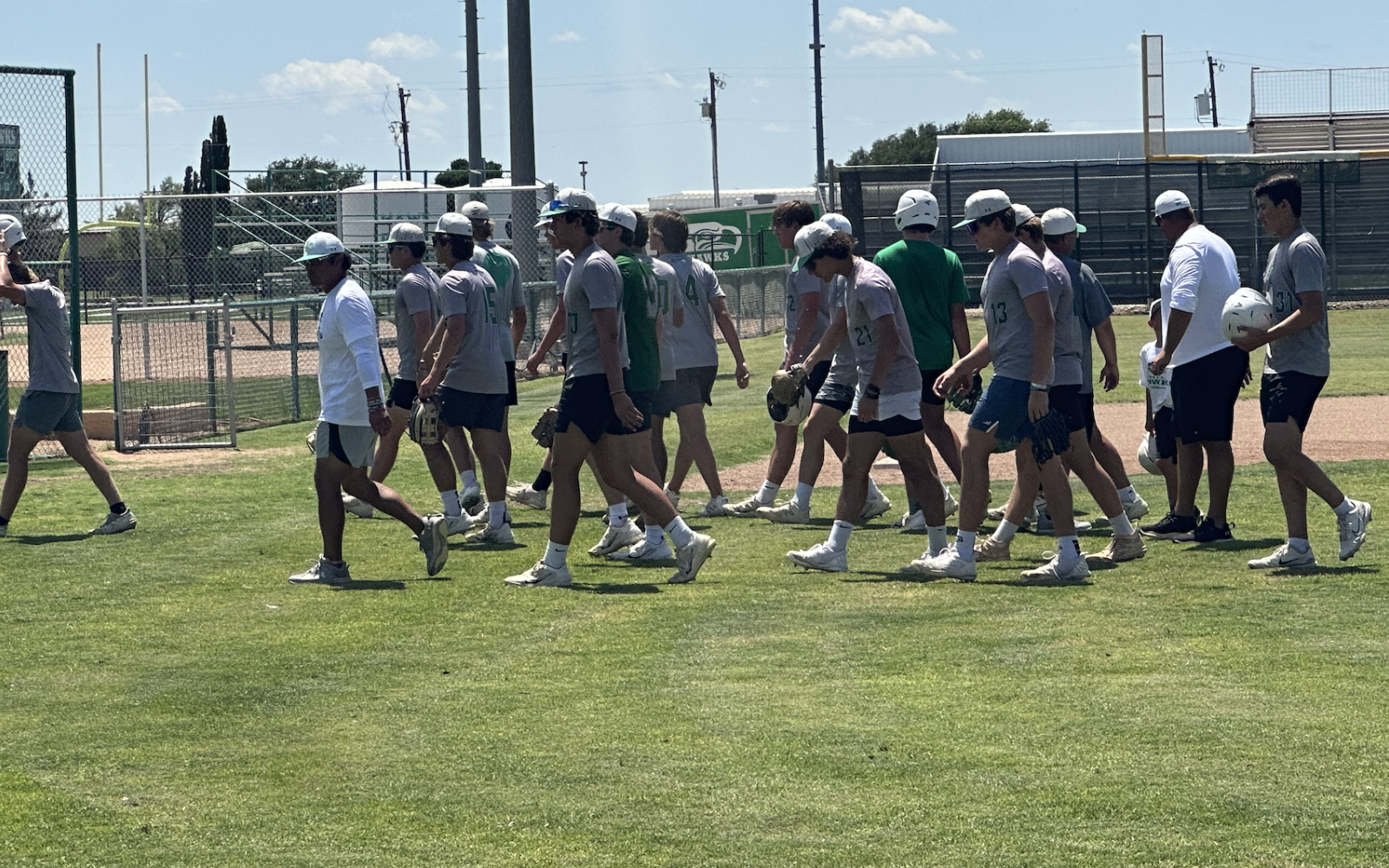 Wall Hawks at Practice