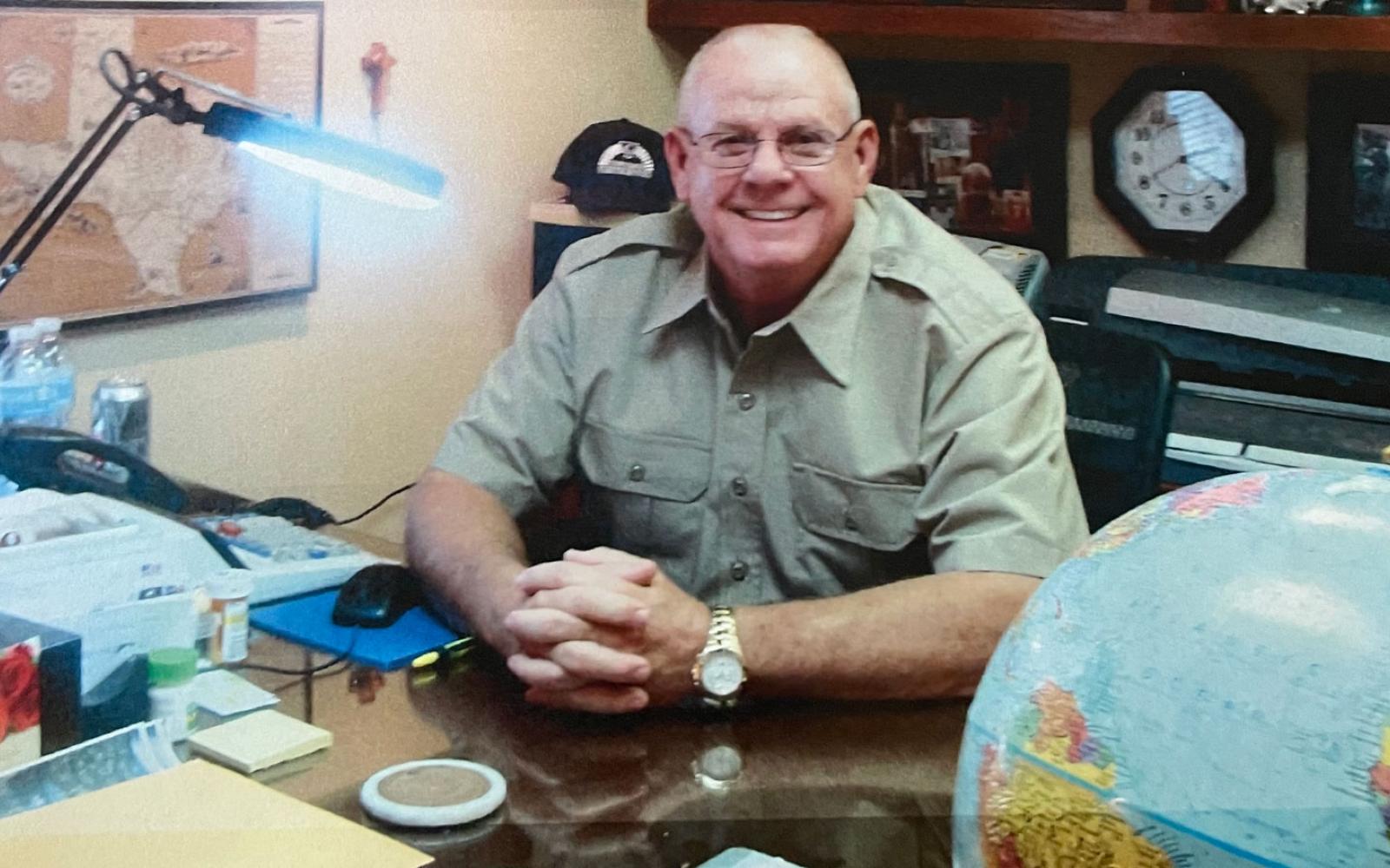 Dennis Robison at work.