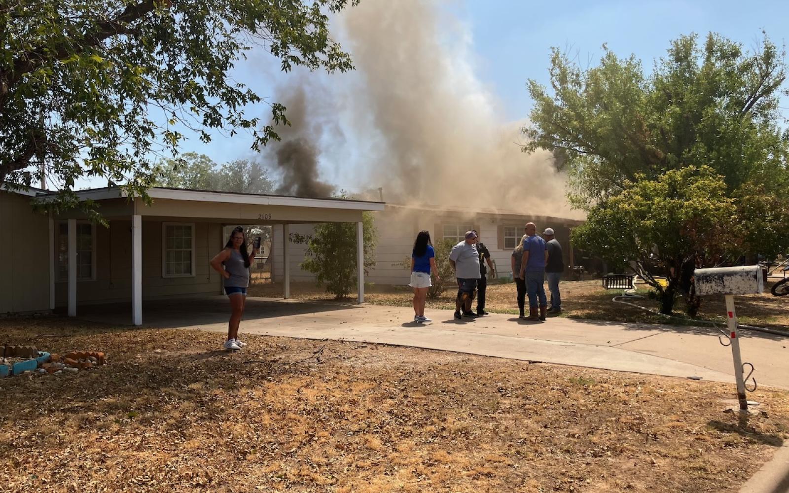 House goes up in flames on Aug 31, 2023