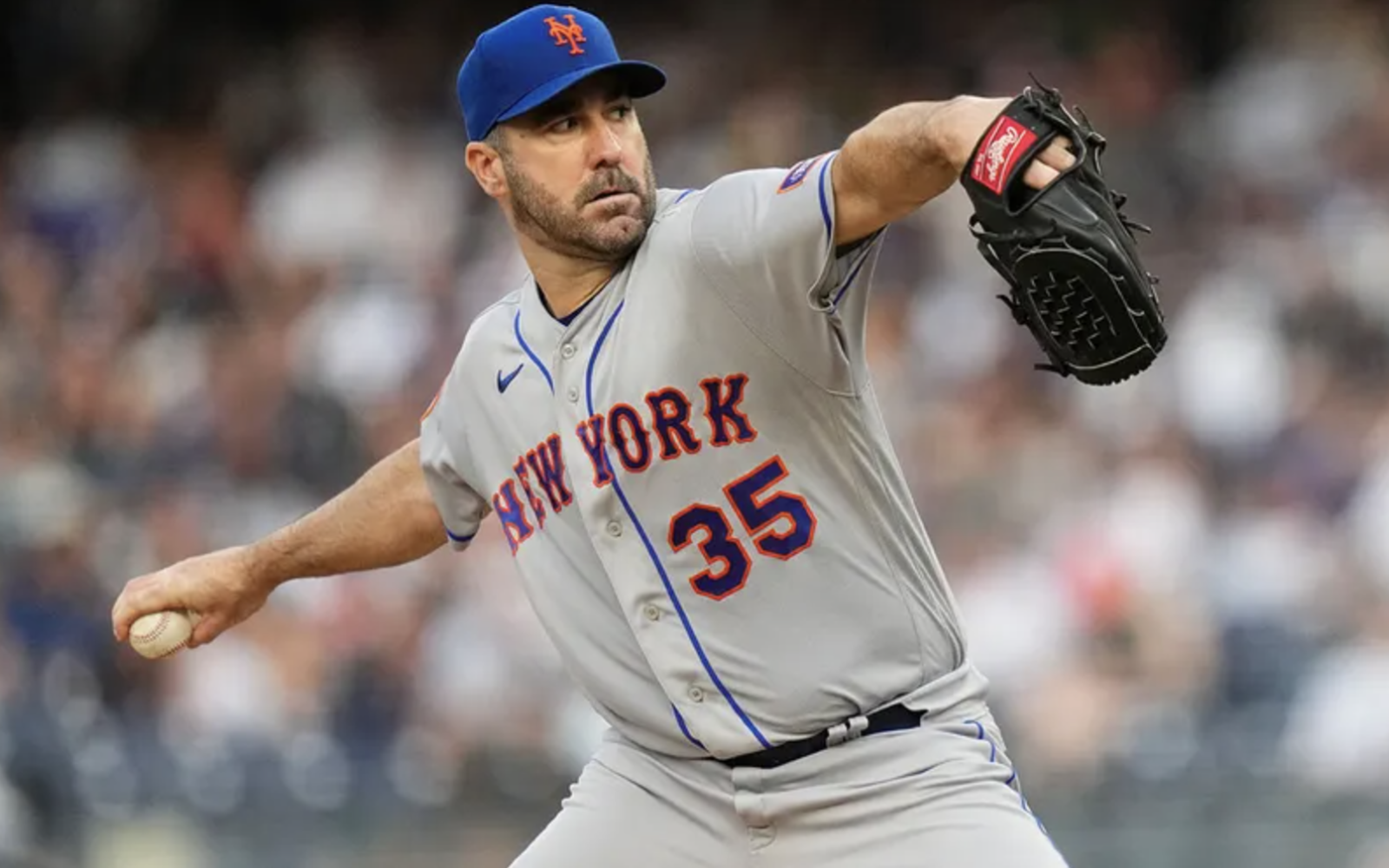 Justin Verlander in action with the New York Mets
