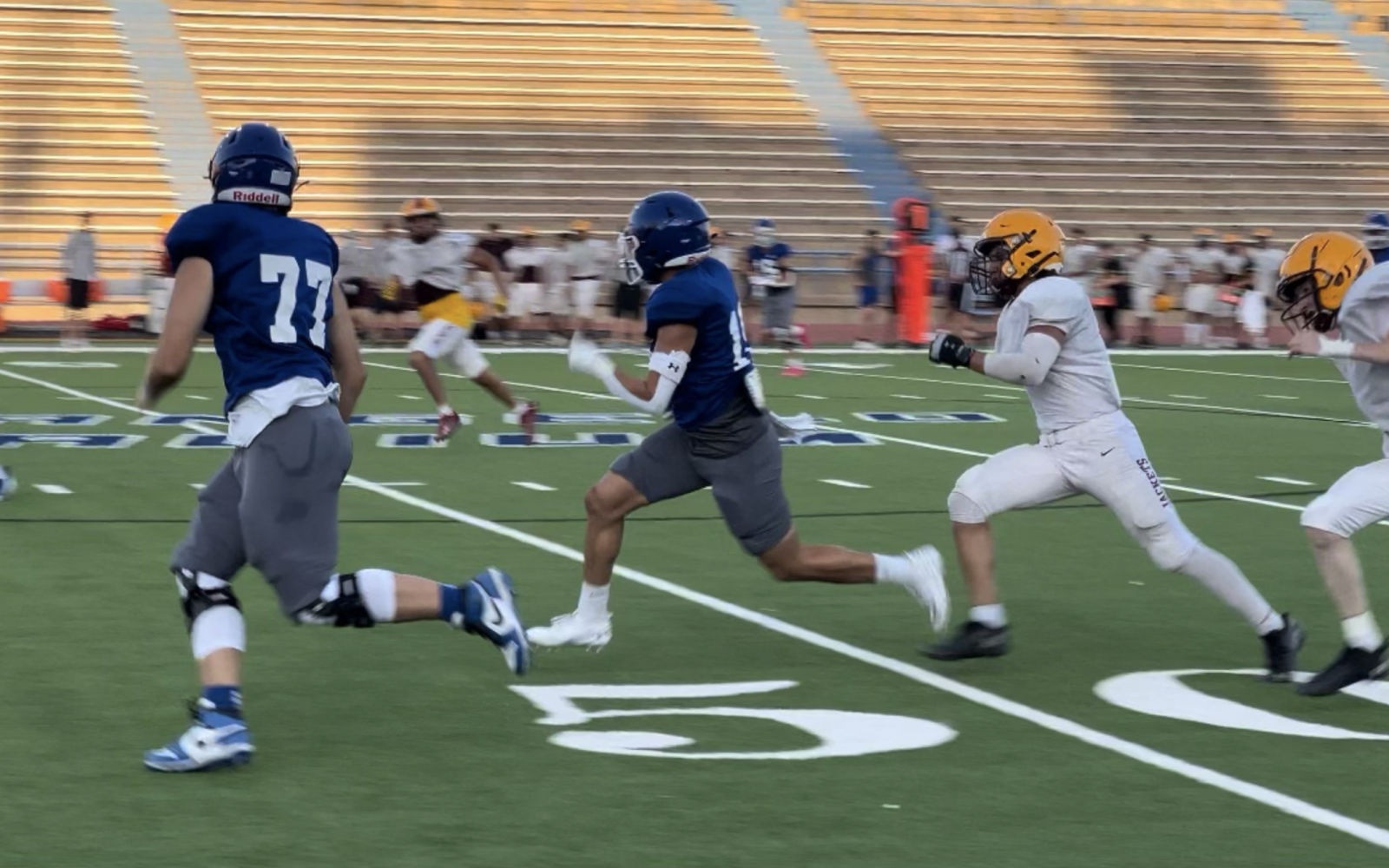 Lake View in its scrimmage against Kermit