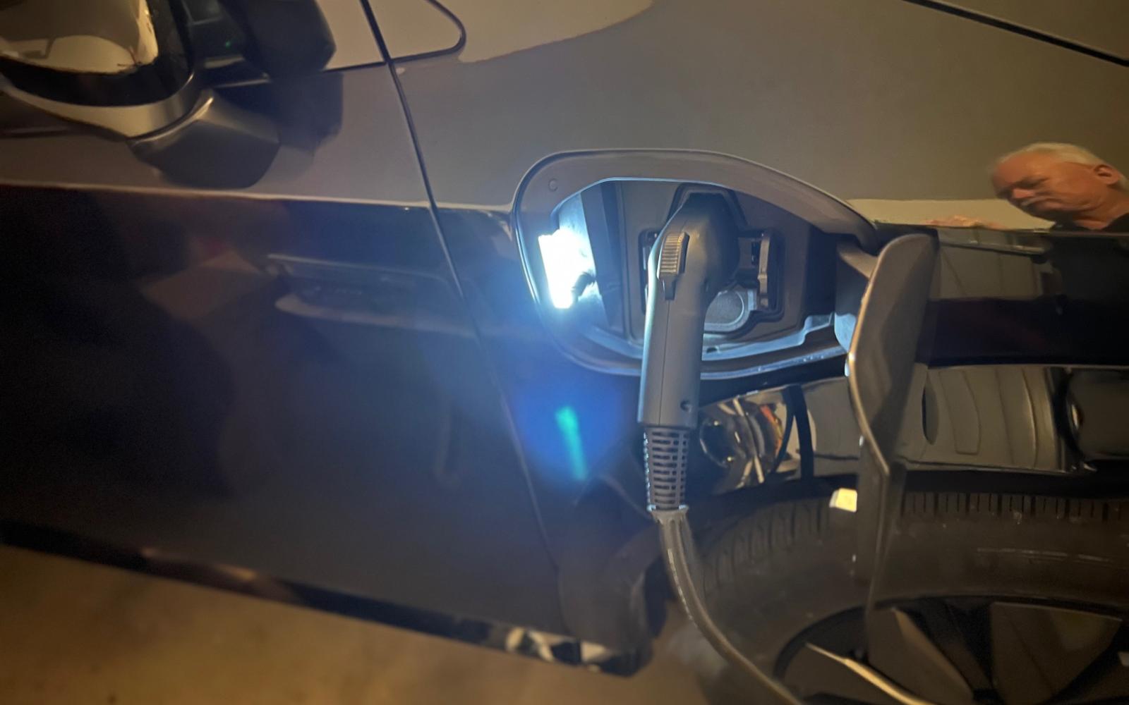 Charging an EV at Home (LIVE! Photo Yantis Green)