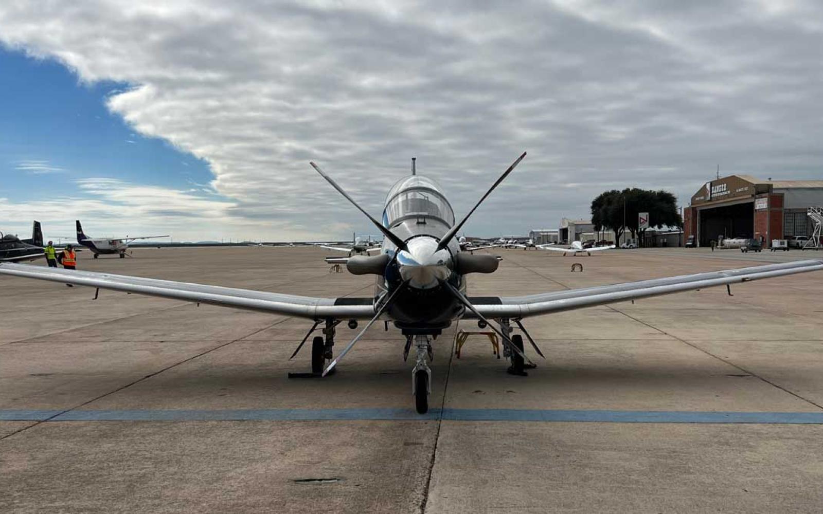 San Angelo’s Mathis Field, the city's municipal airport, is bustling with activity as it plays host to the Canadian Air Force this month. 