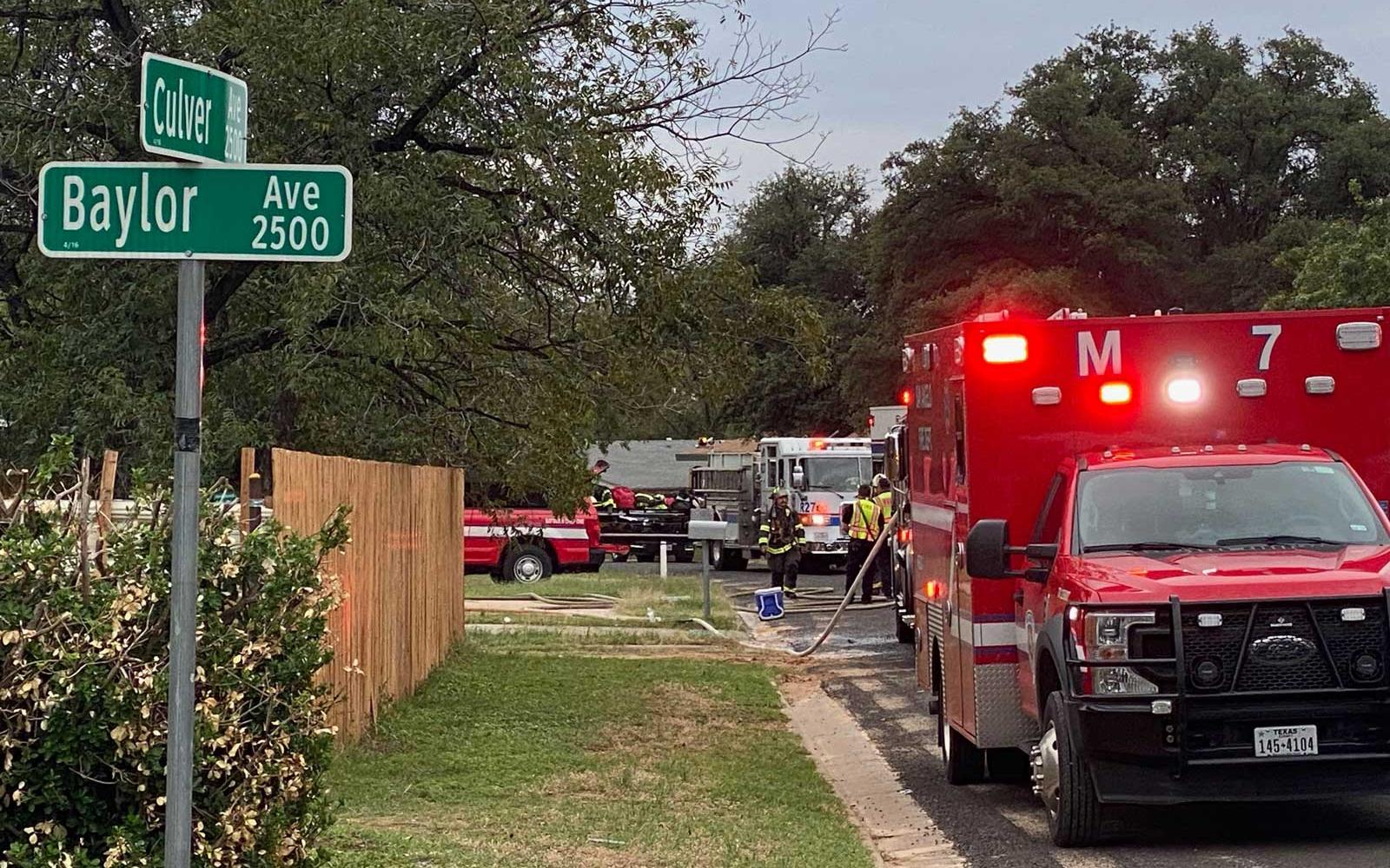 Fire at house in the 2500 block of Culver Ave. on Nov. 11, 2023