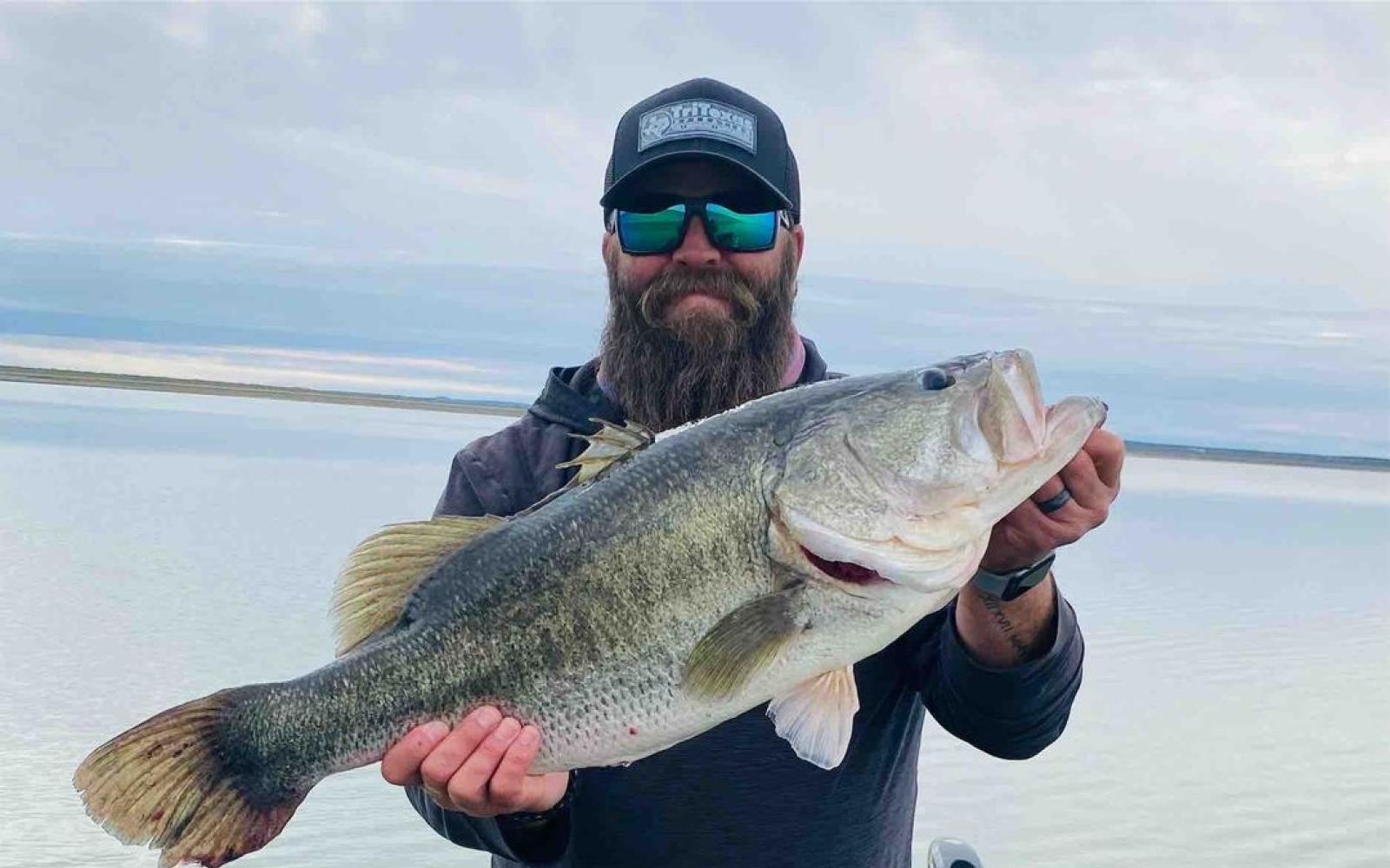 Andy Allen Twin Buttes Bass (Courtesy Inland Fisheries)