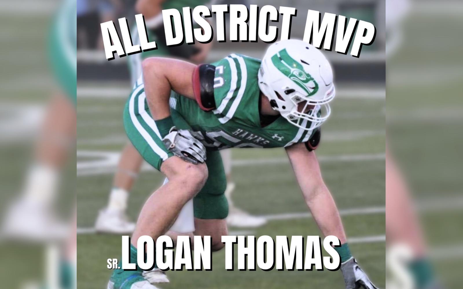 2023 District 2-3A All District MVP Logan Thomas