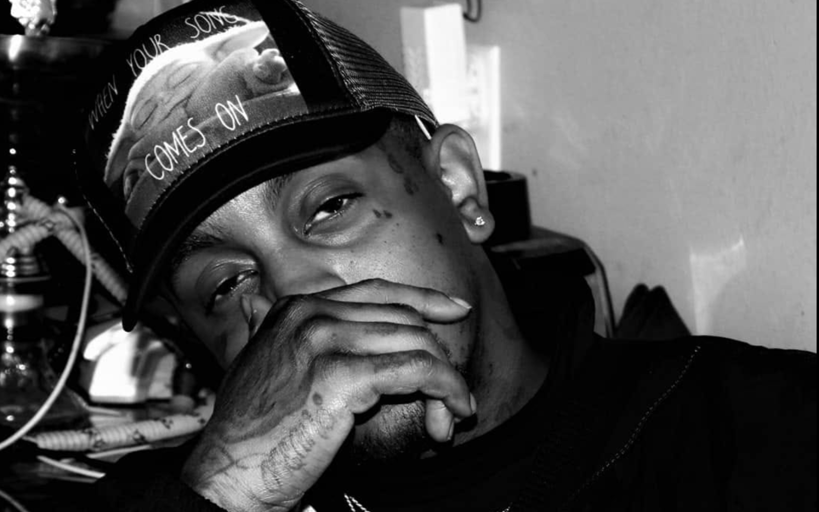 Babyface Black and White Close up