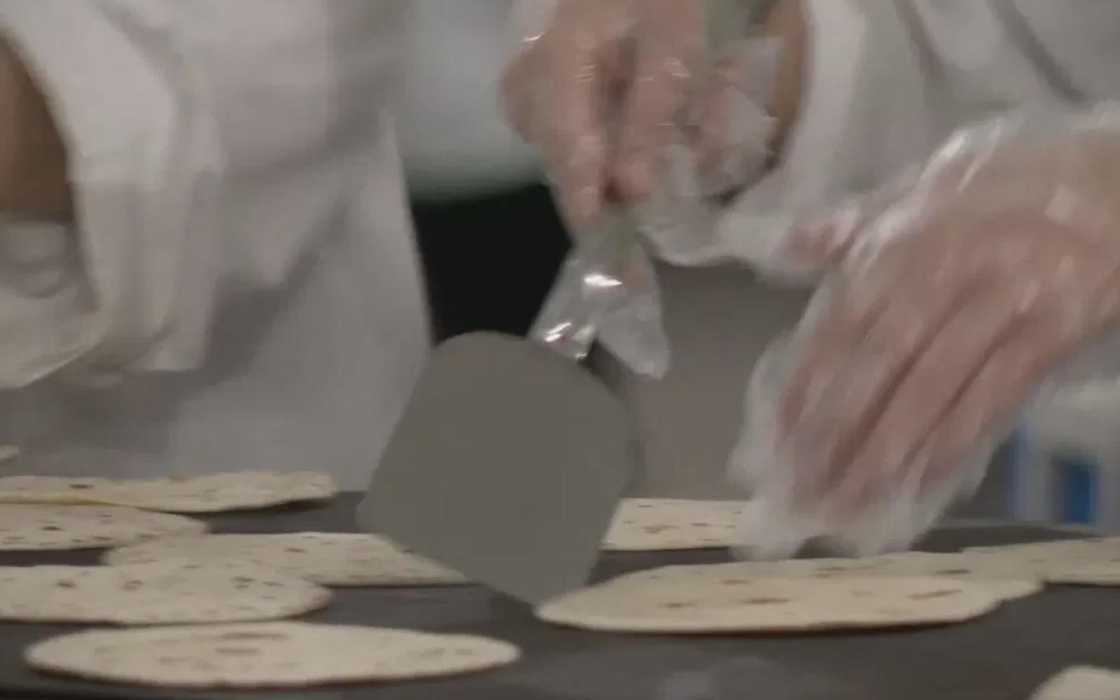 Pancakes on the Griddle at Cowboy Breakfast