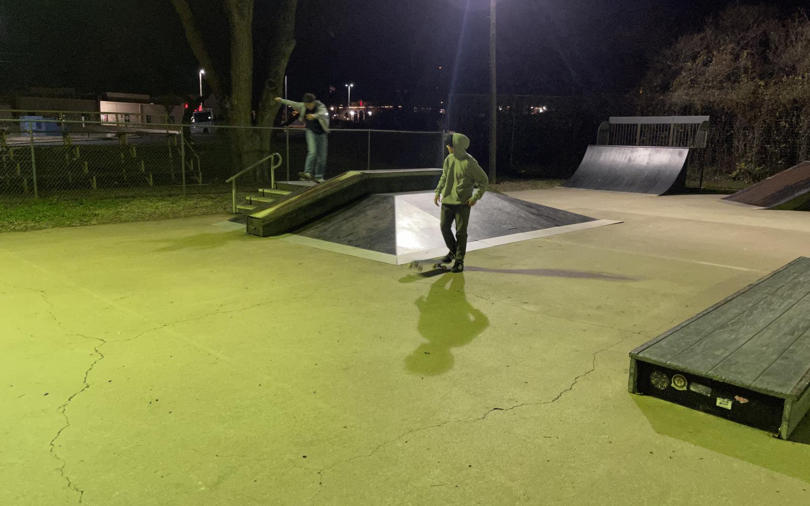 Downtown Skatepark Grinding