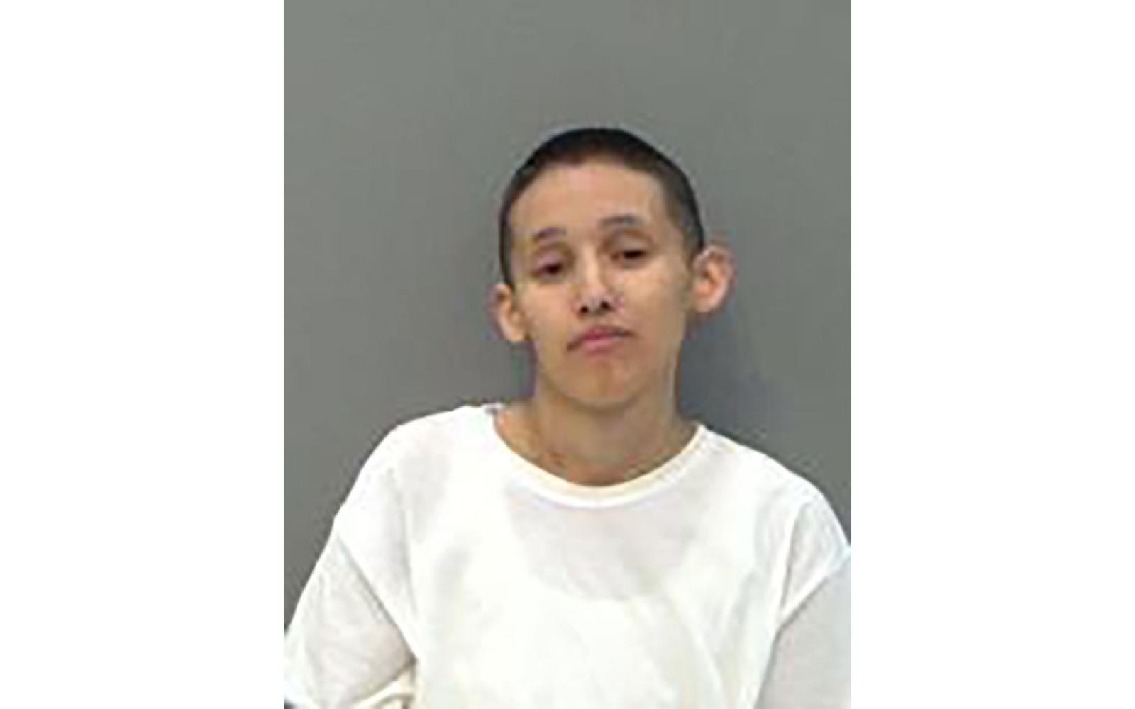 Gabrianna Dominguez, 30, was picked up for "walking with traffic."