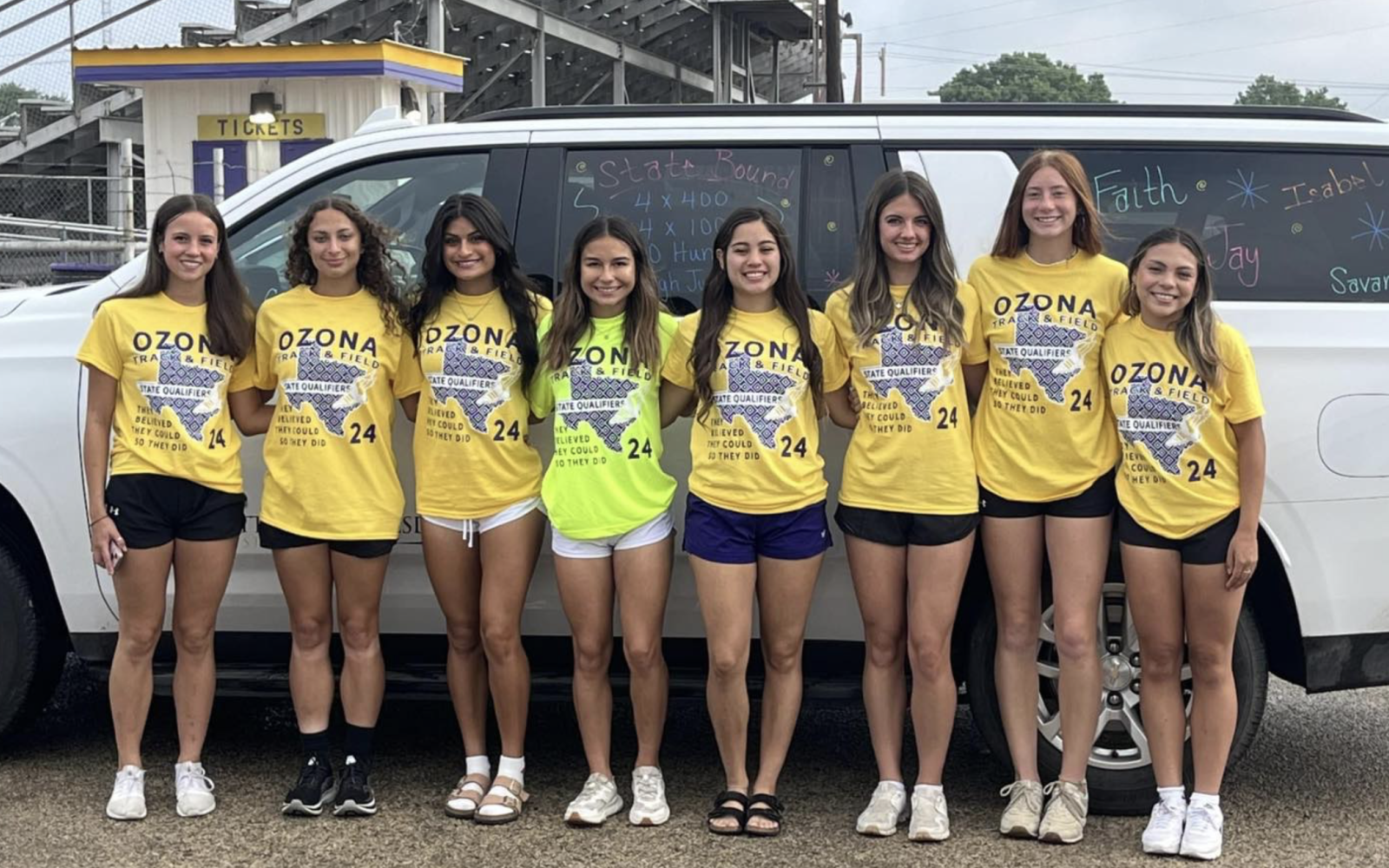 Ozona Lady Lion's State Track Team