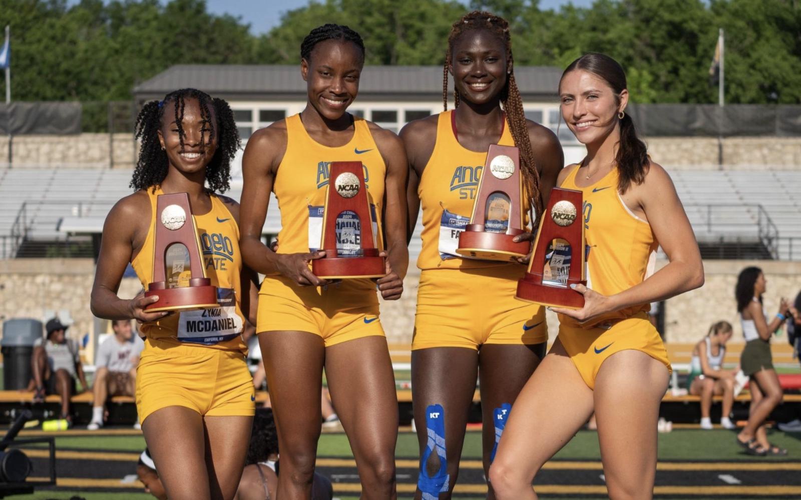 Angelo State Rambelles National Champion 4x400-meter Relay Team